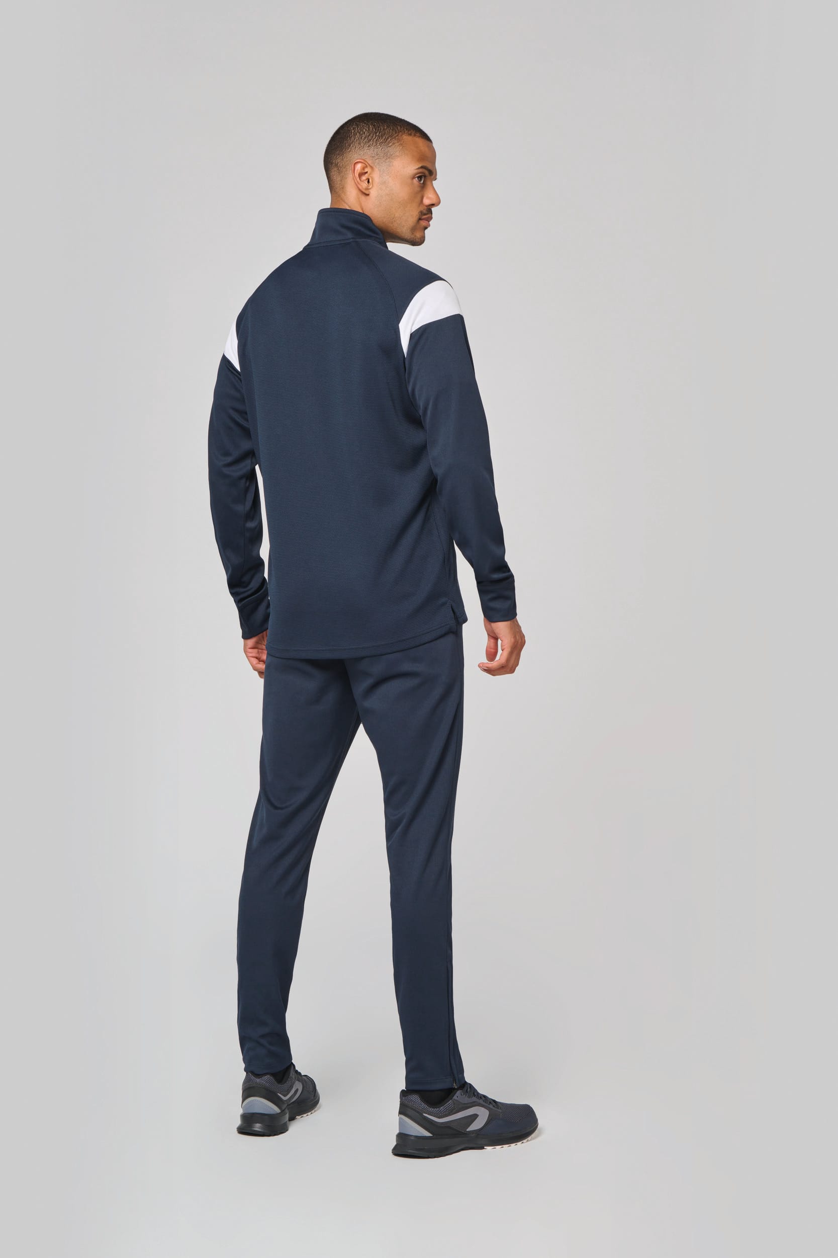 Unisex Trainings-Sweatshirt mit 1/4 Reißverschluss