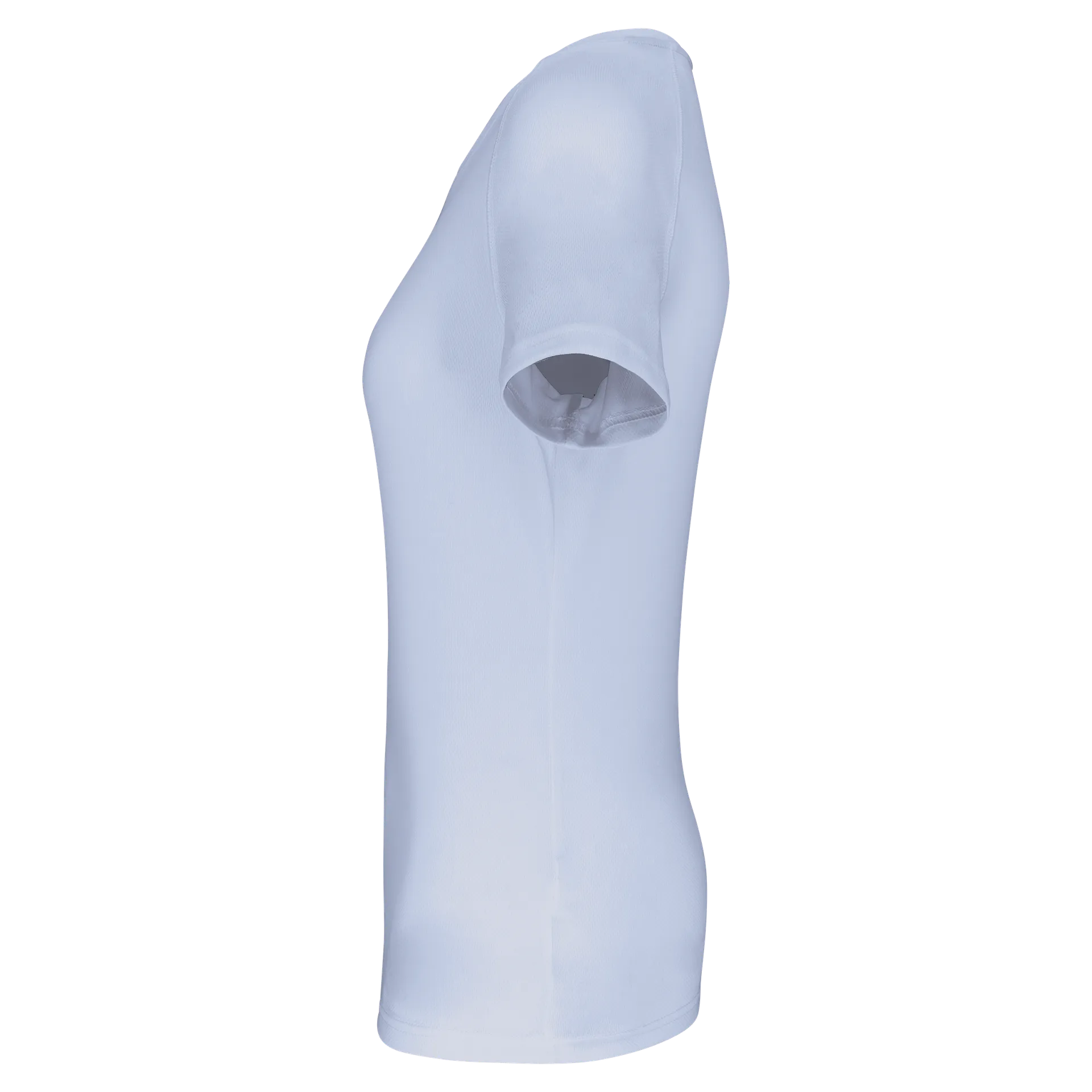 Damen-Sportshirt aus Recyclingmaterial mit Rundhalsausschnitt