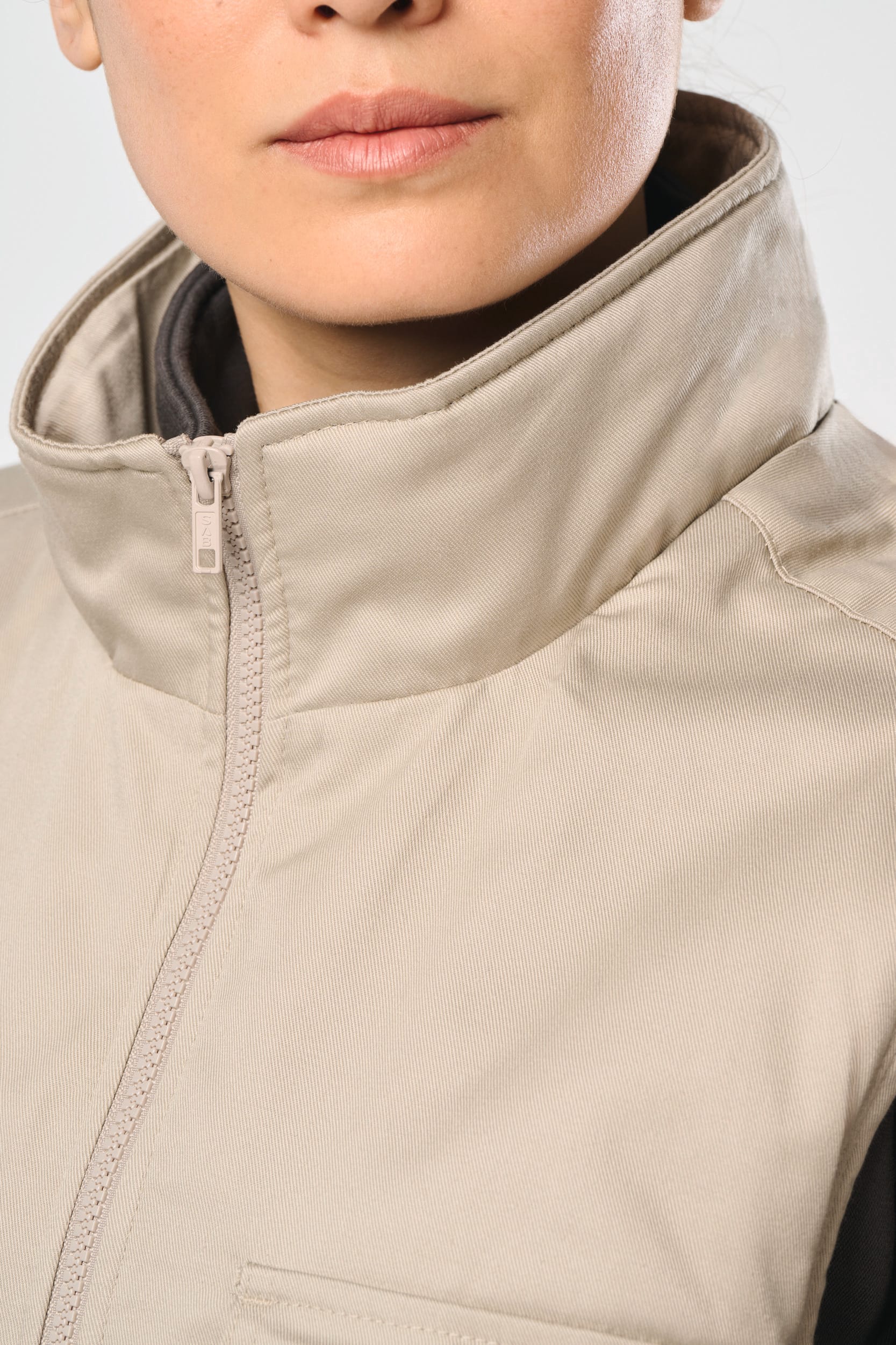 Gefütterte Unisex-Weste aus  Baumwollpolyester