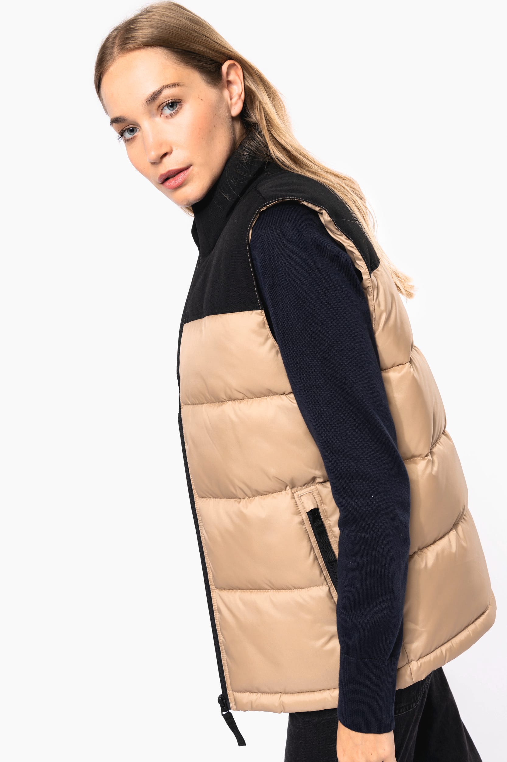 Gesteppter Unisex-Bodywarmer in zwei Farbtönen