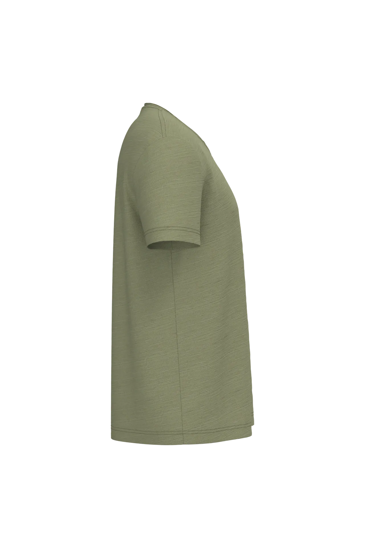 Umweltfreundliches T-Shirt mit Slubkragen und überschnittenen Schultern für Herren