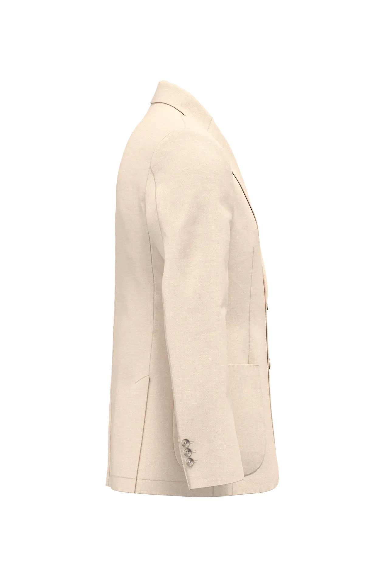 Herren-Blazer aus verwaschenem Leinen