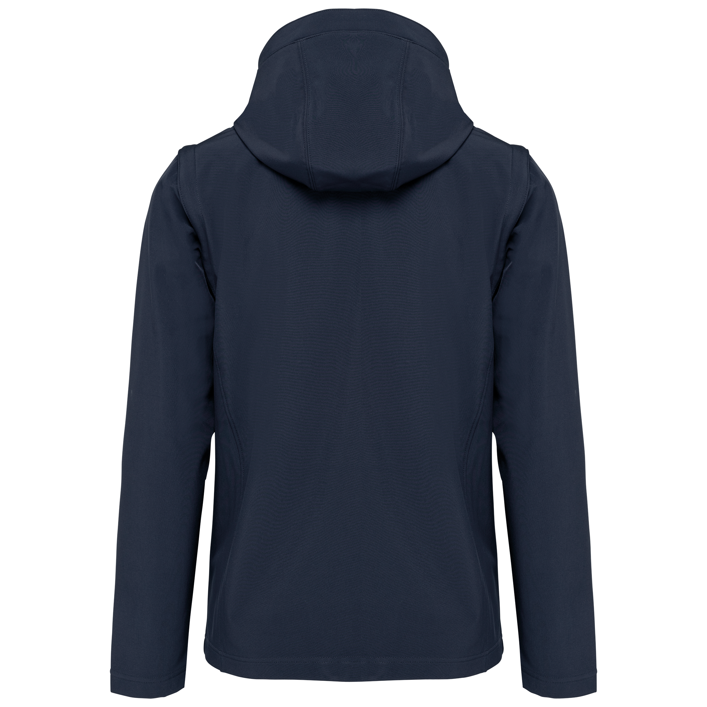 3-lagige Unisex-Softshell-Jacke mit Kapuze und abnehmbaren Ärmeln