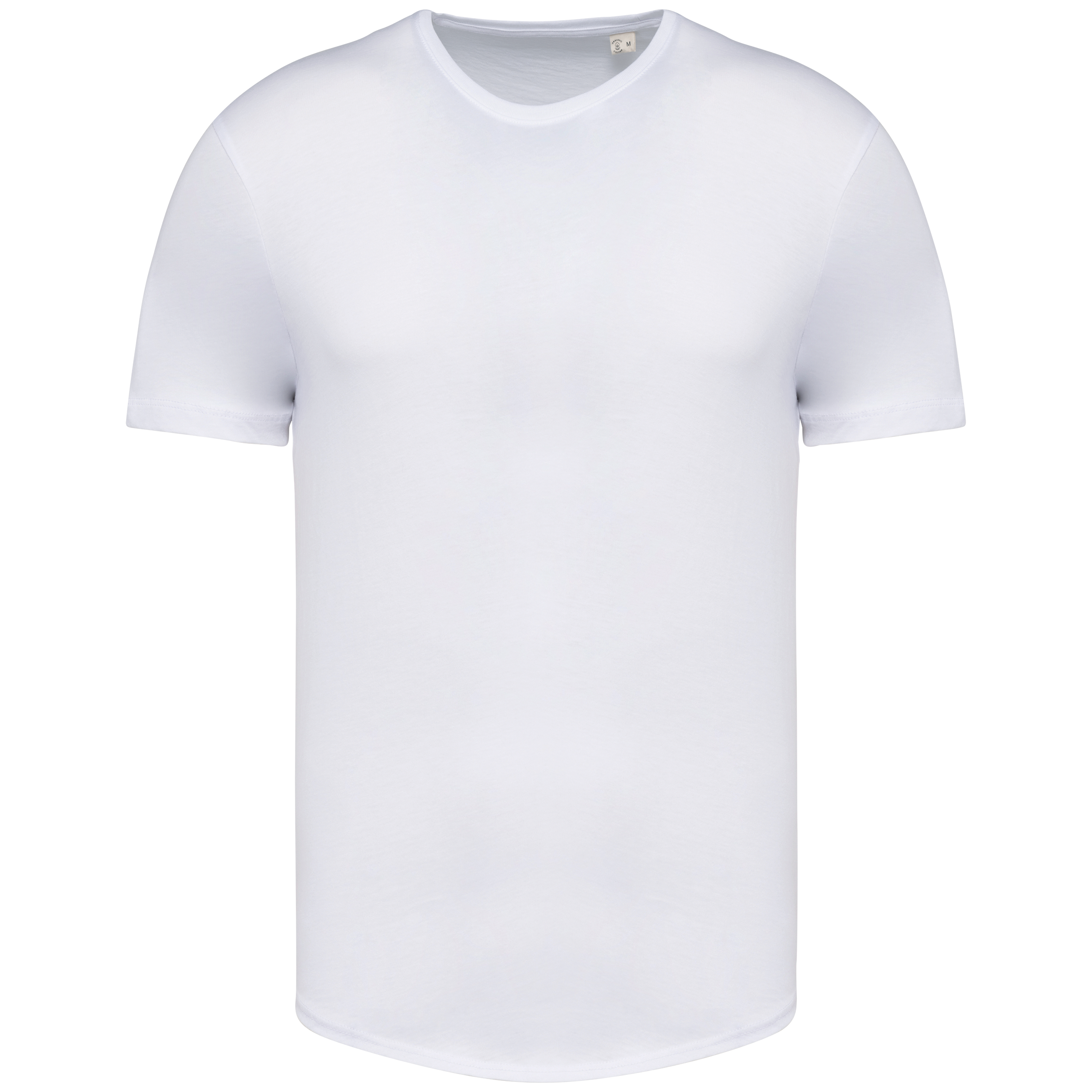 Herren-T-Shirt mit abgerundetem Saum