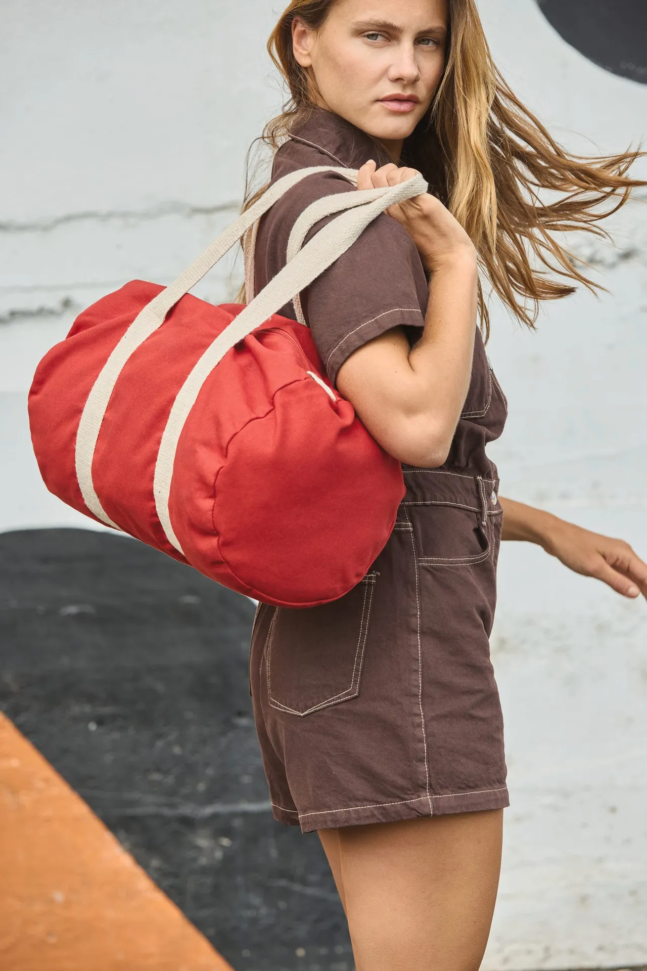 Beuteltasche aus Baumwolltuch