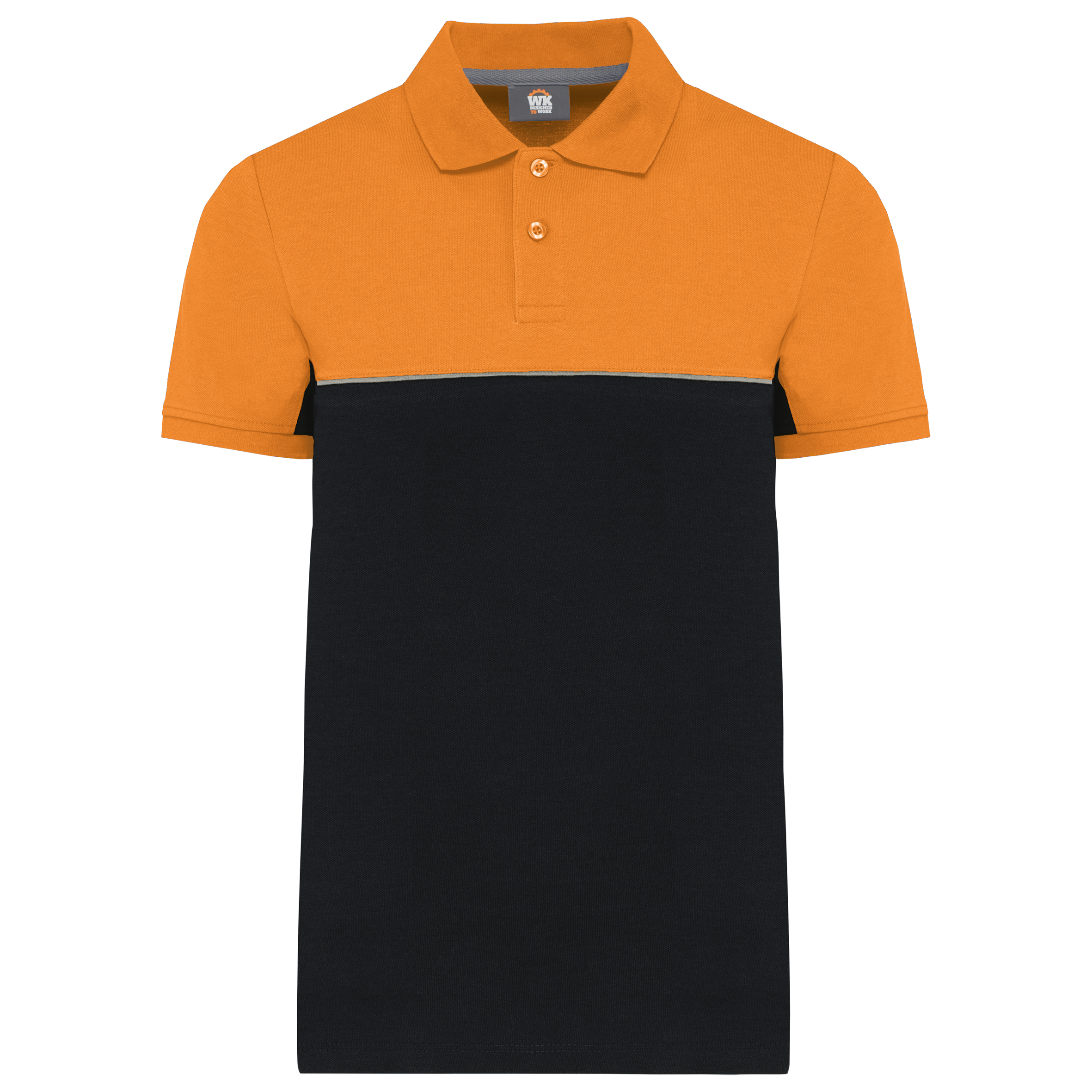 Zweifarbiges Kurzarm-Unisex-Polohemd
