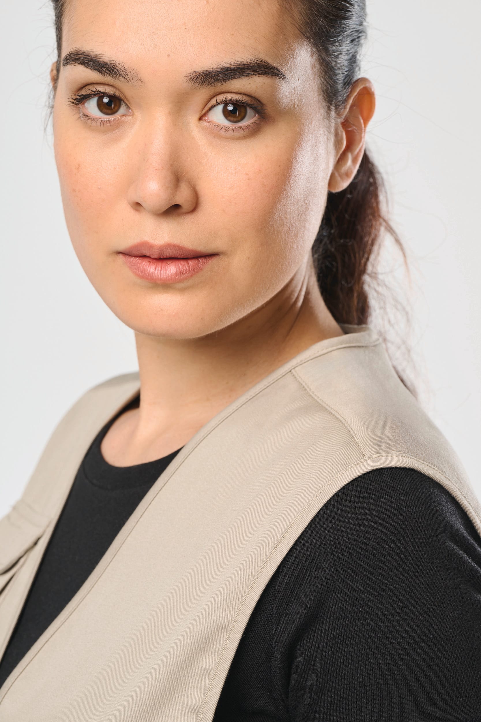 Gefütterte Unisex-Weste aus  Baumwollpolyester