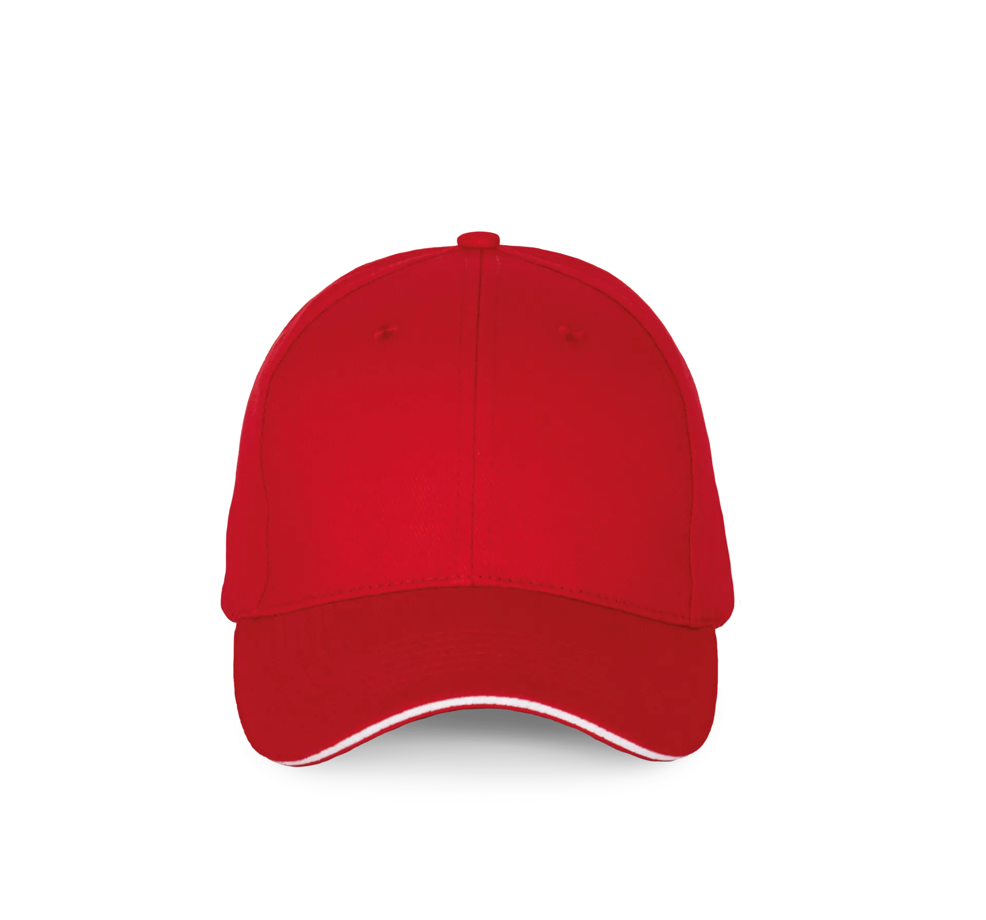 6-Panel-Kappe mit Kontrast-Sandwichschirm