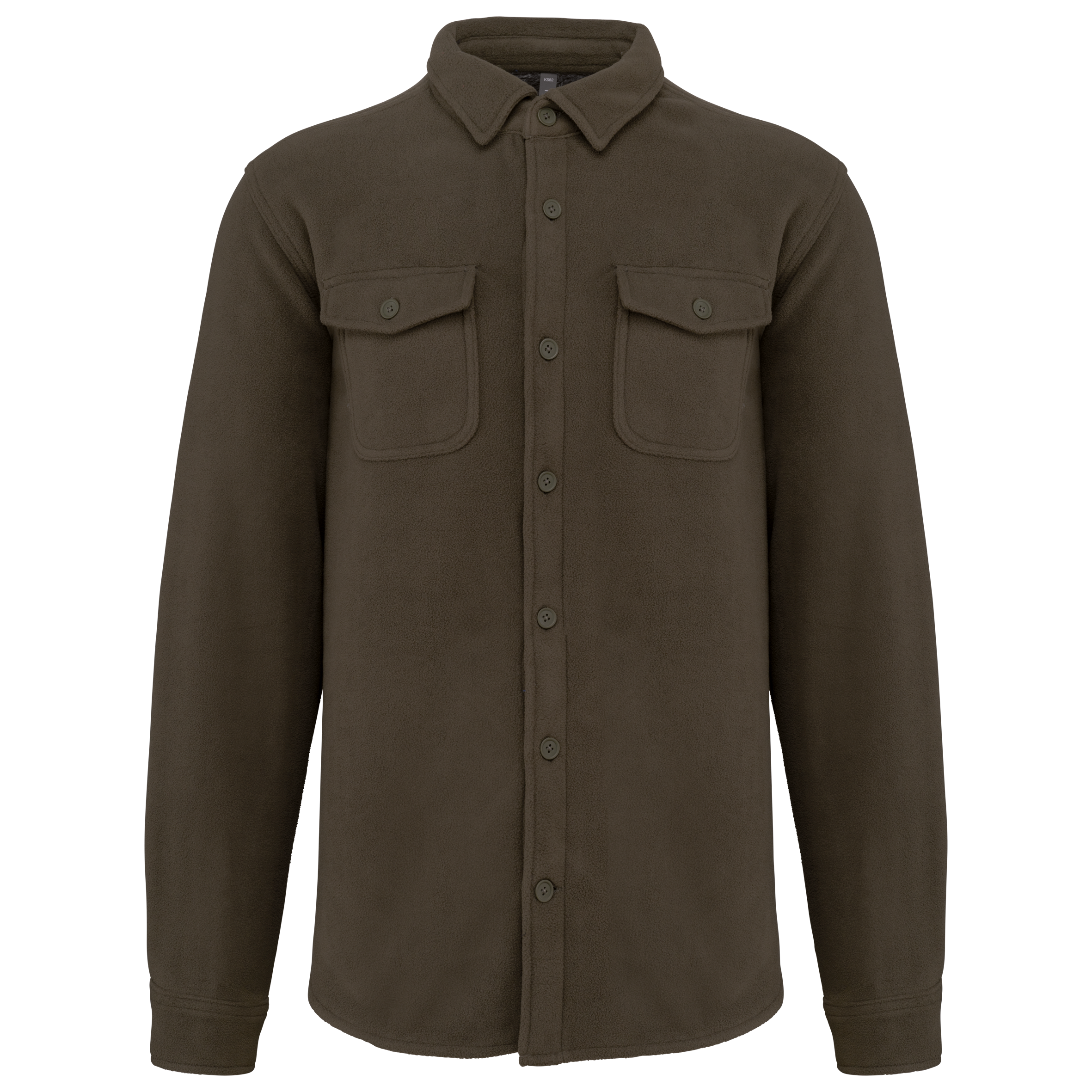 Fleece-Hemdjacke mit Sherpa-Futter