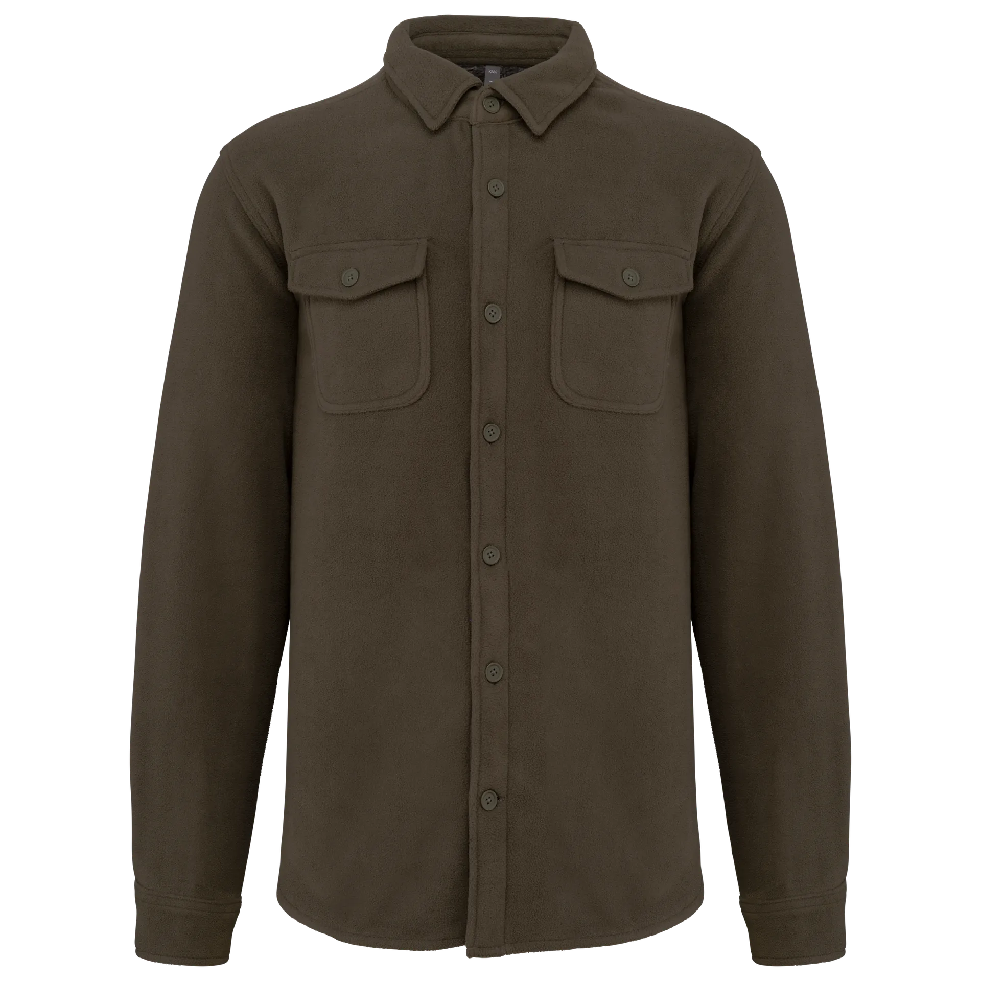 Fleece-Hemdjacke mit Sherpa-Futter