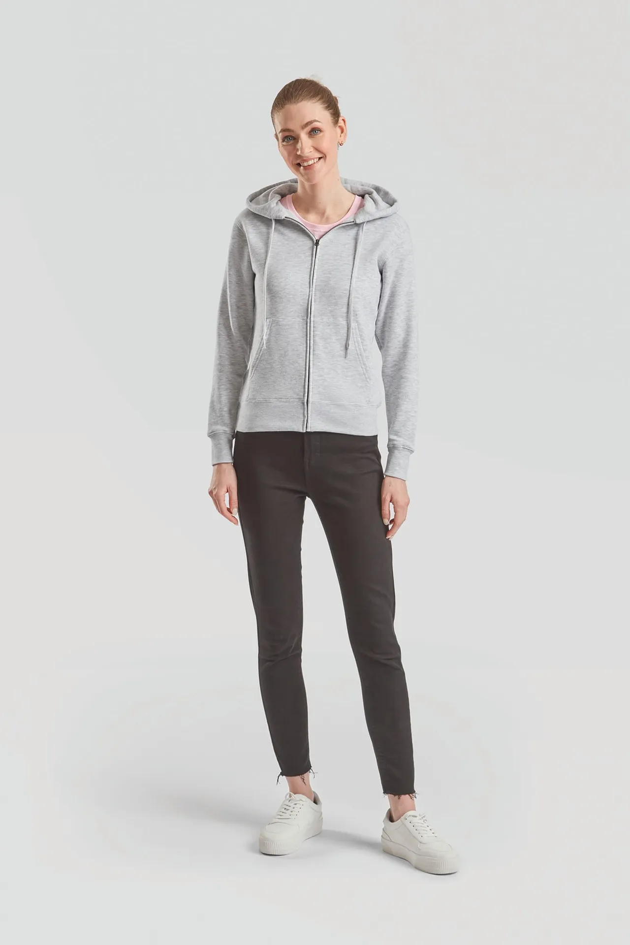Lady-fit Premium Hooded Sweat Jacket (62-118-0)