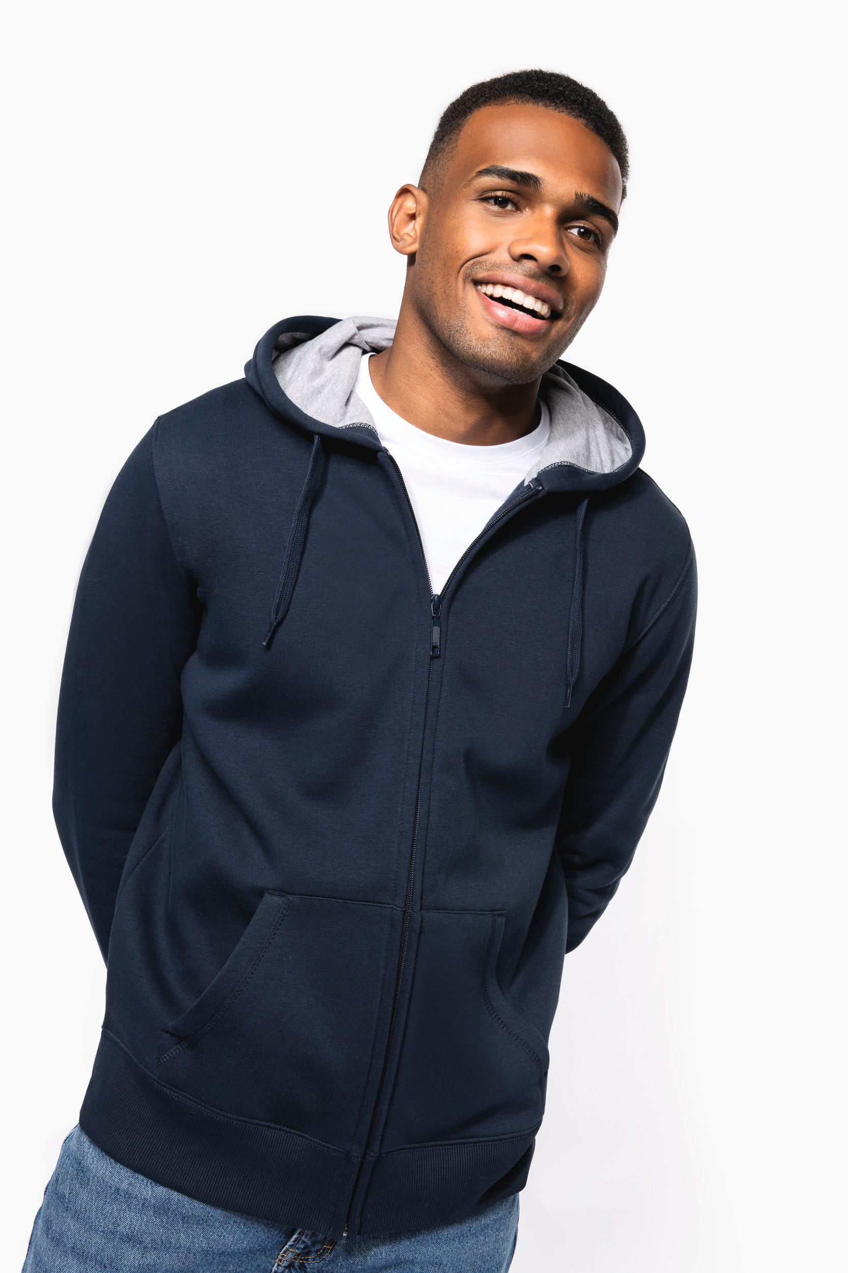 Kapuzensweatshirt mit Reißverschluss