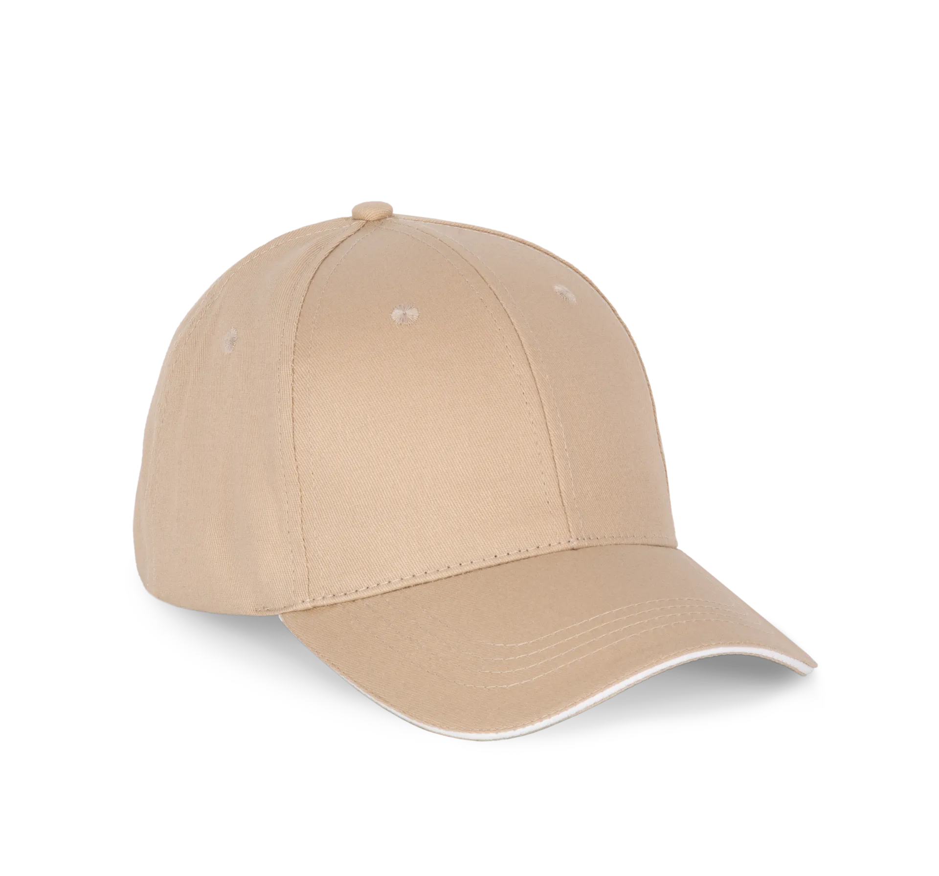 6-Panel-Kappe mit Kontrast-Sandwichschirm