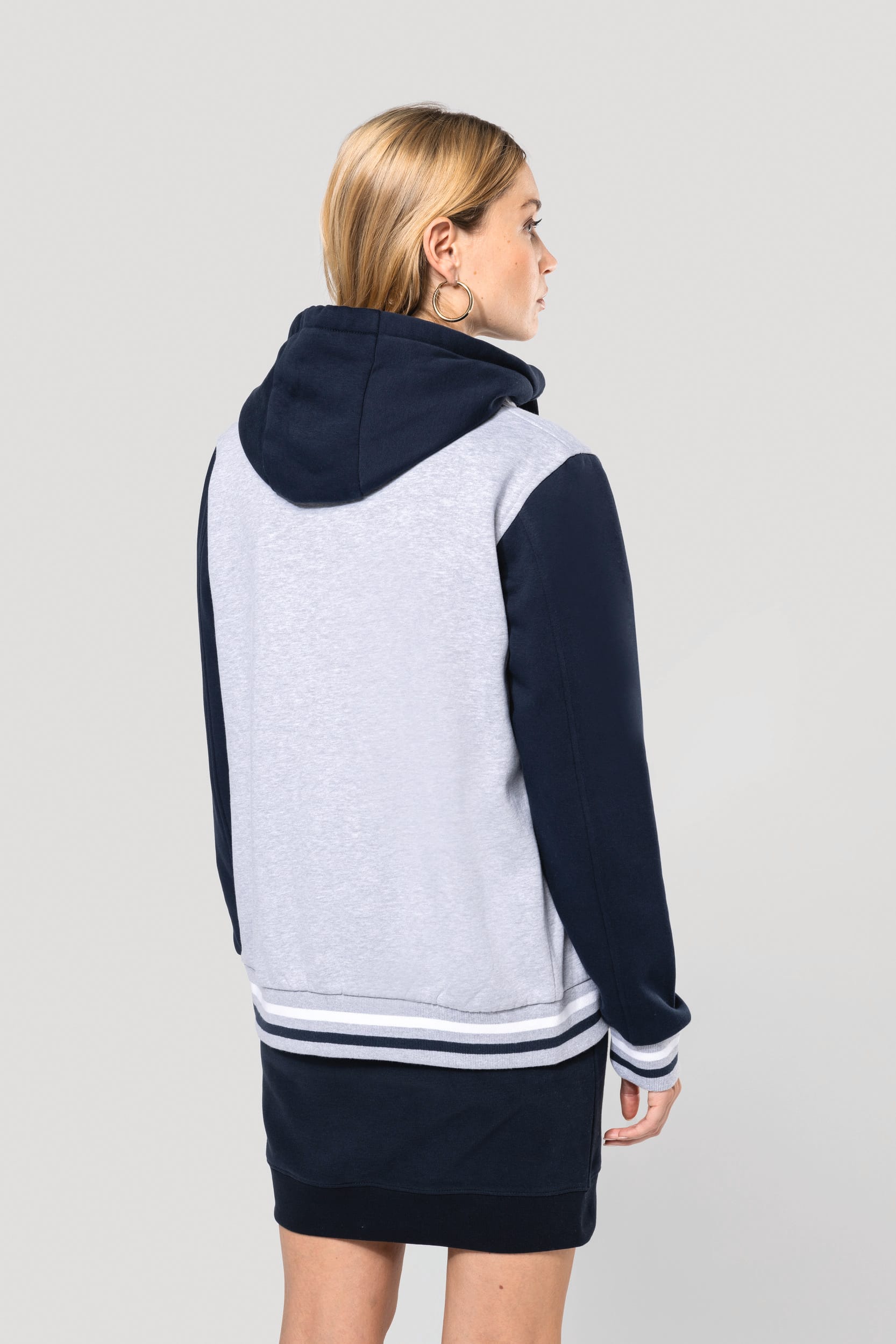 Unisex College Jacke mit Kapuze