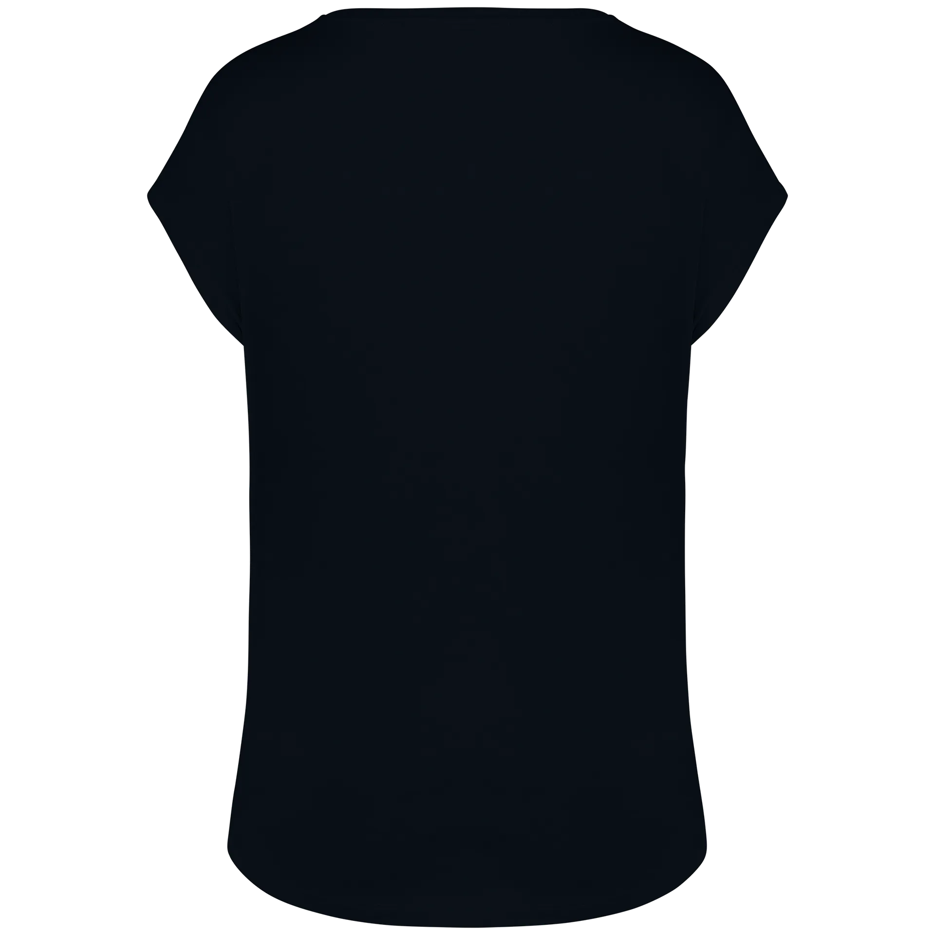 Umweltfreundliches Loose Damen-T-Shirt mit V-Ausschnitt