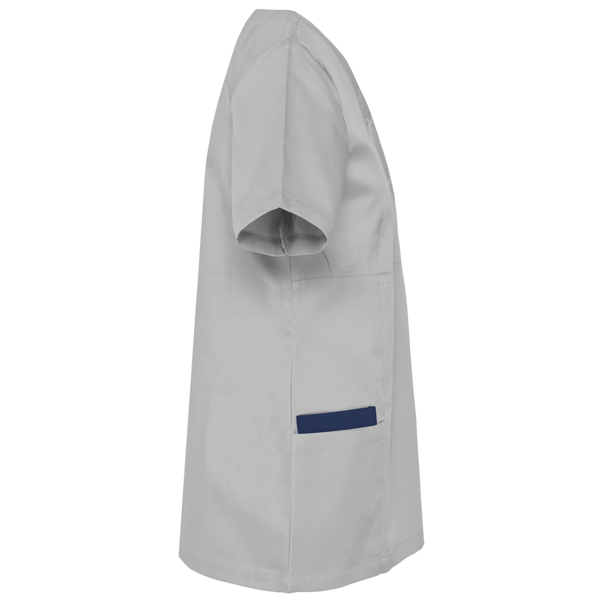 Damenkittel aus Baumwollpolyester mit Druckknöpfen