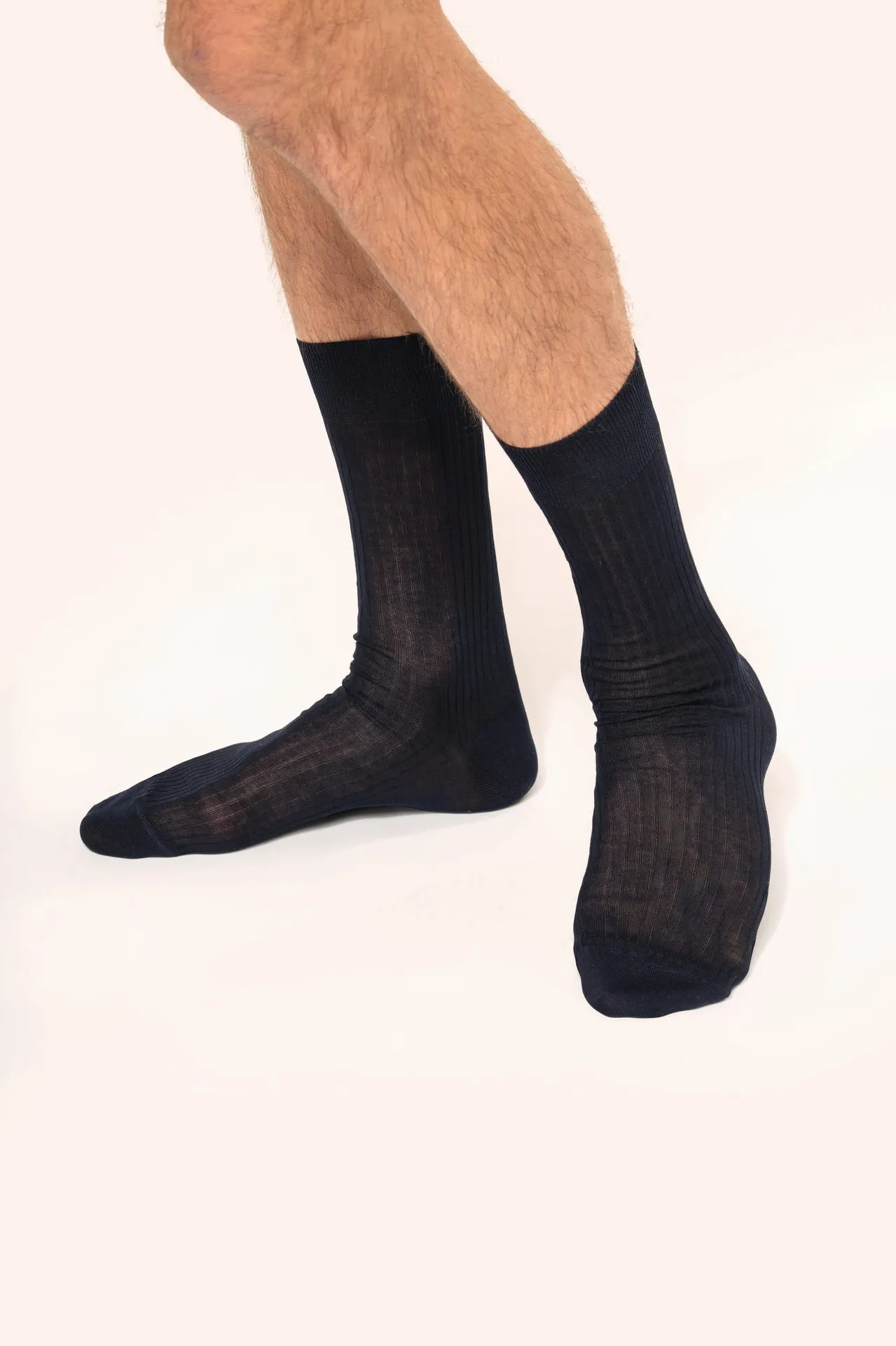 4 x 2 Fil d'Écosse Herrensocken aus Baumwollripp