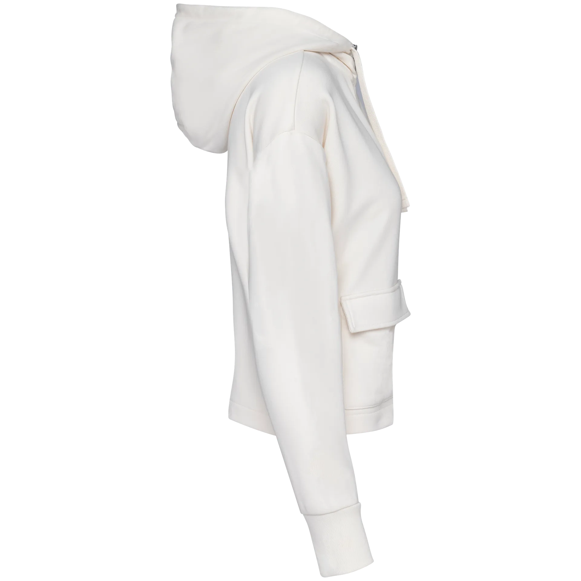 Umweltfreundliches Damen-Kapuzensweatshirt aus French Terry mit Reißverschluss