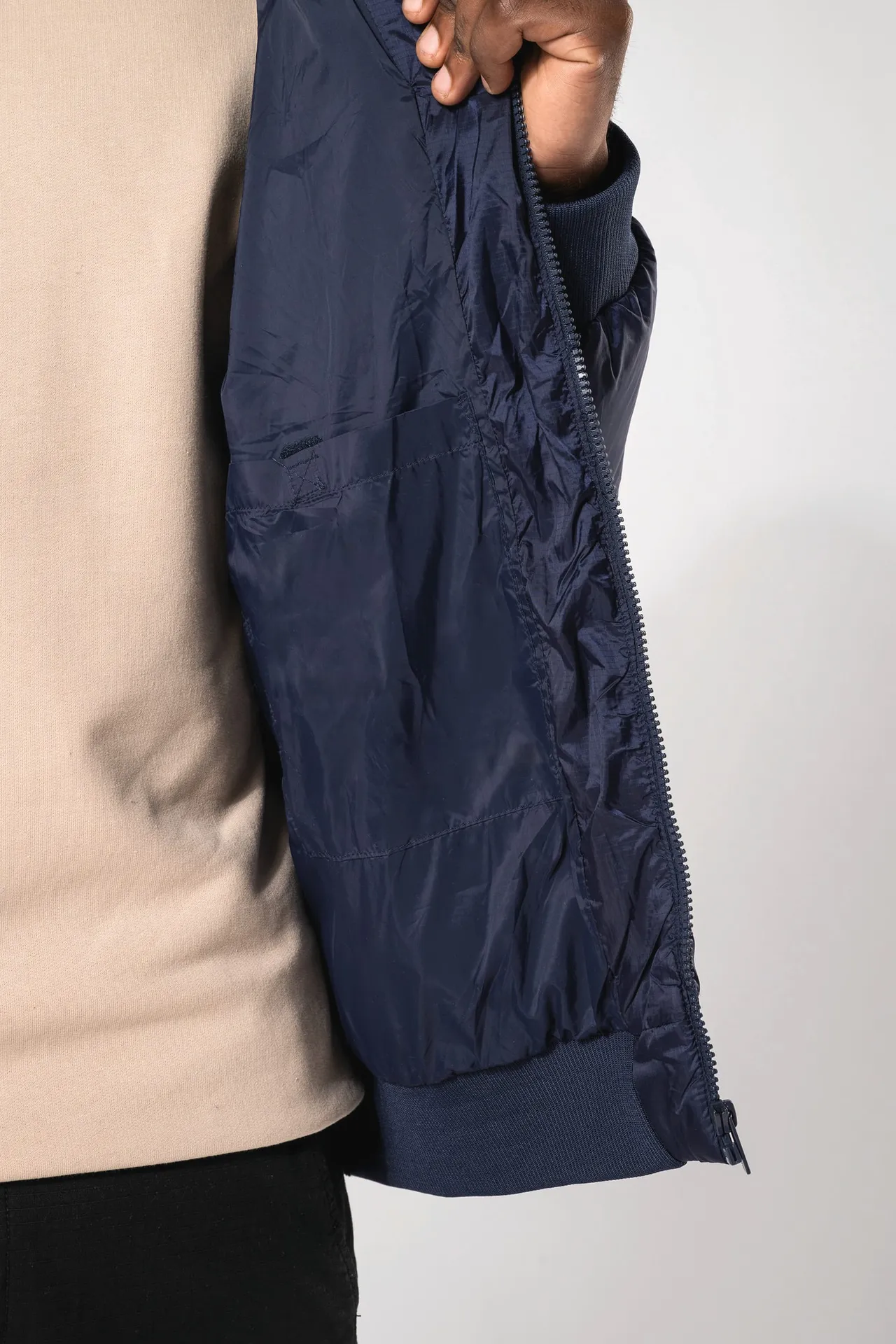 Recycelte Unisex-Ripstop-Jacke mit Kapuze