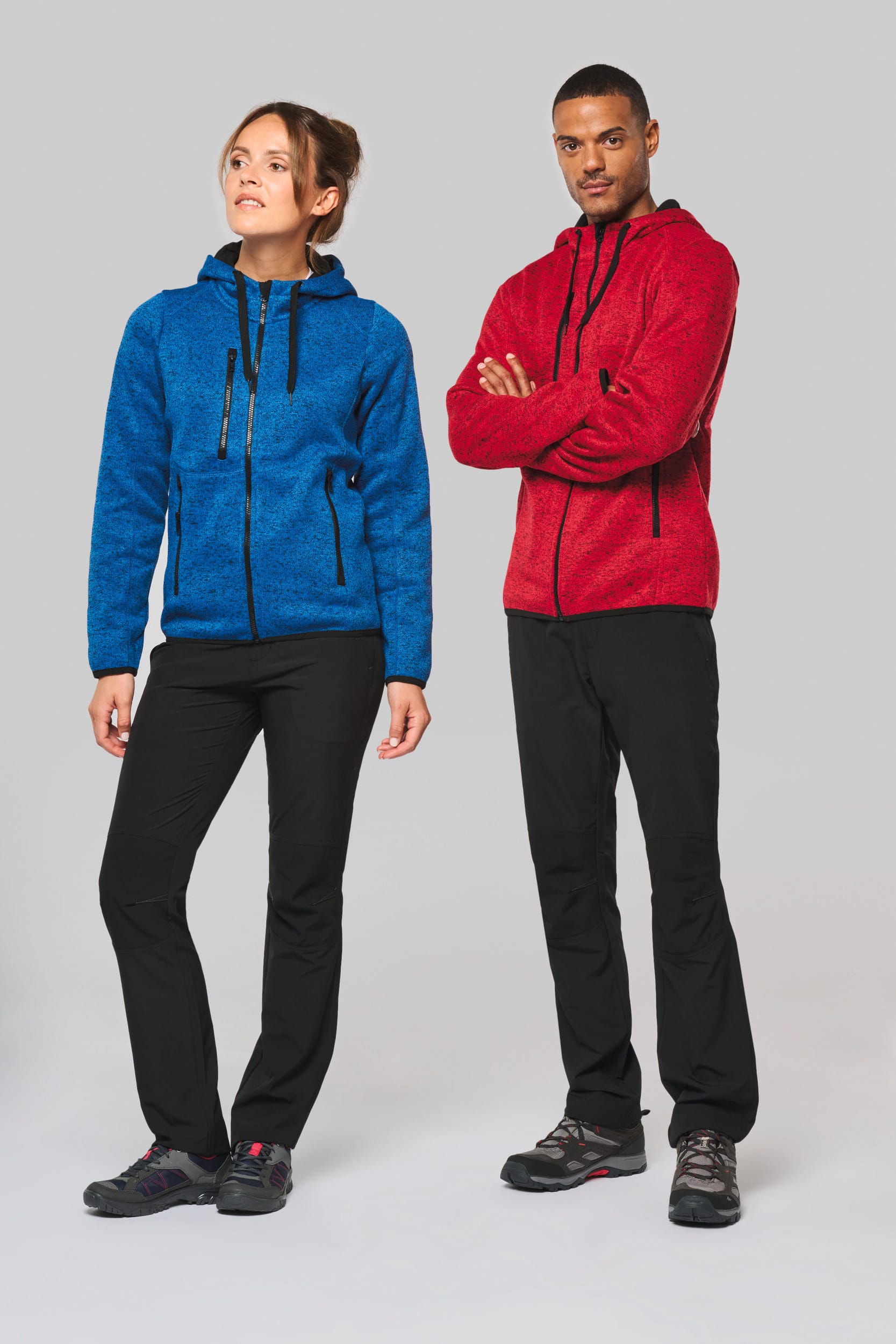 Herren-Hoodie aus Chiné