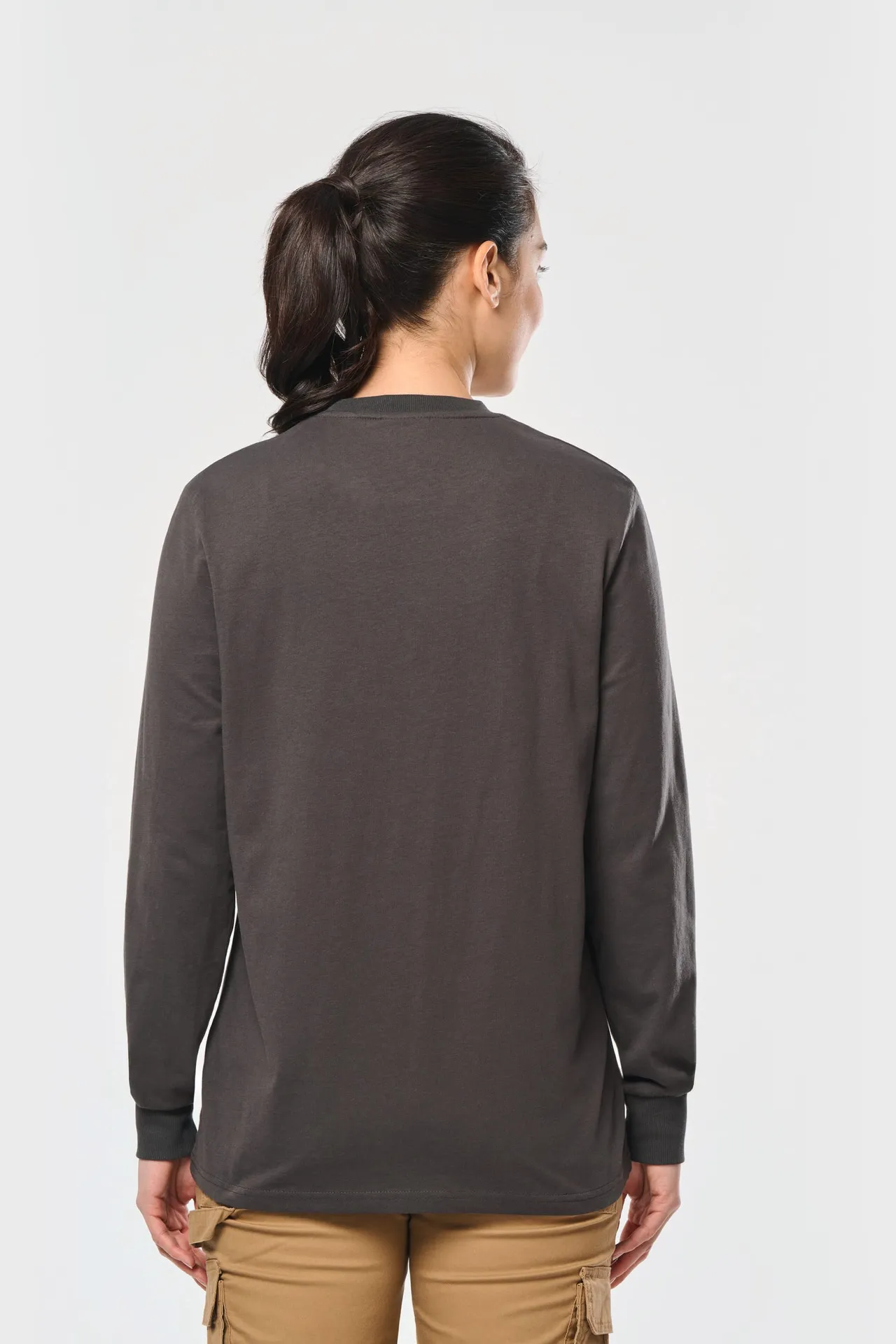 Umweltfreundliches Unisex-T-Shirt mit langen Ärmeln