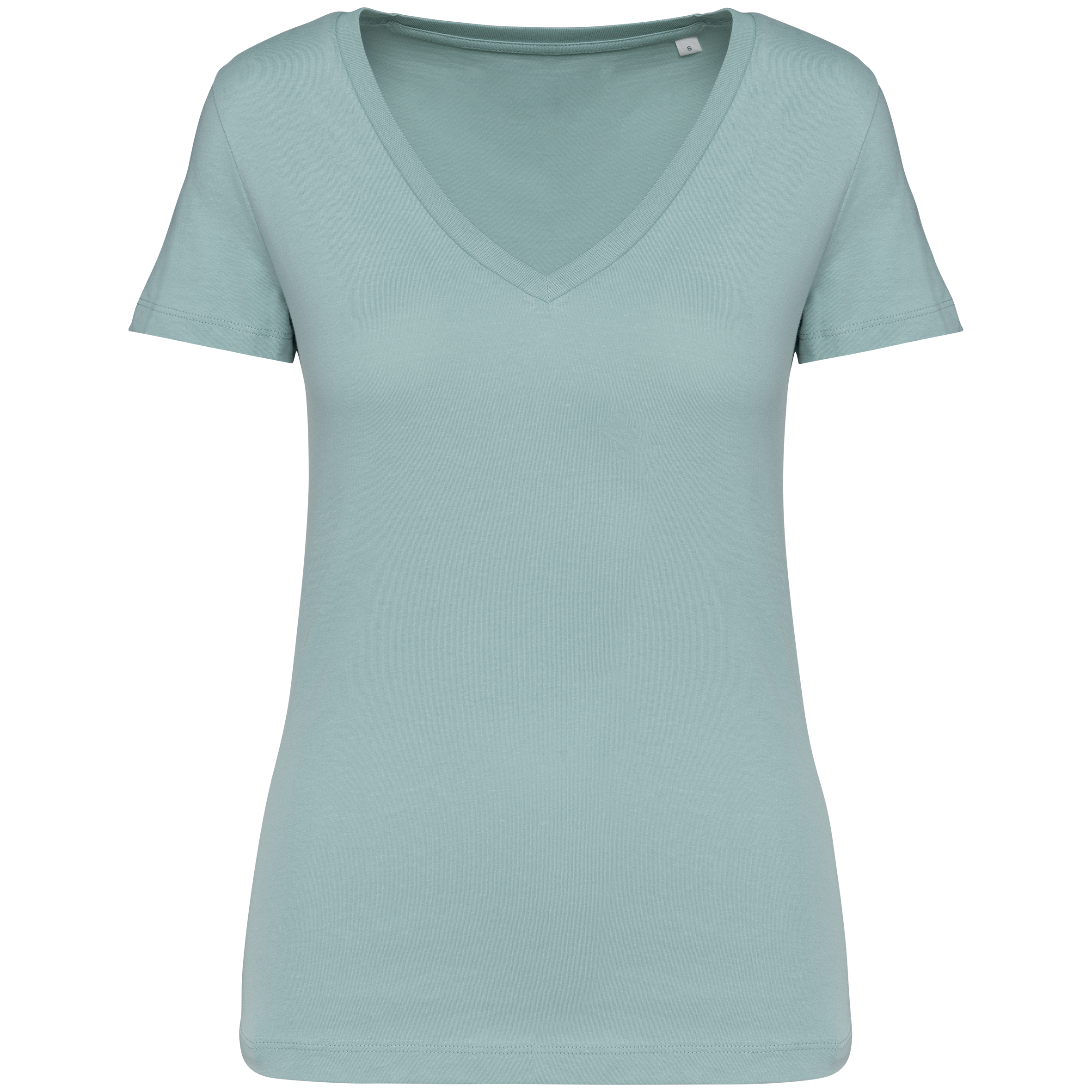 Damen Umweltfreundliches T-Shirt mit V-Ausschnitt