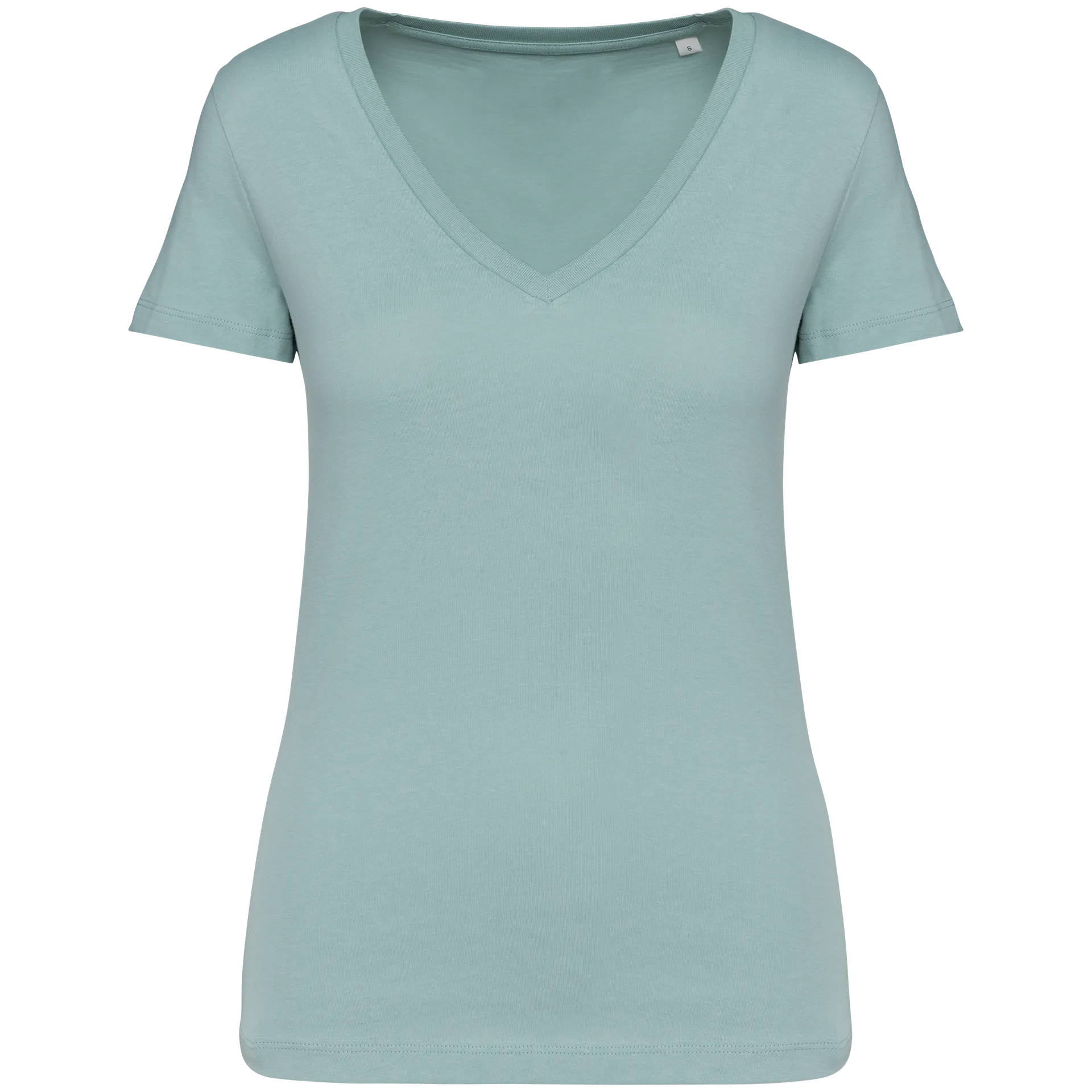 Damen Umweltfreundliches T-Shirt mit V-Ausschnitt