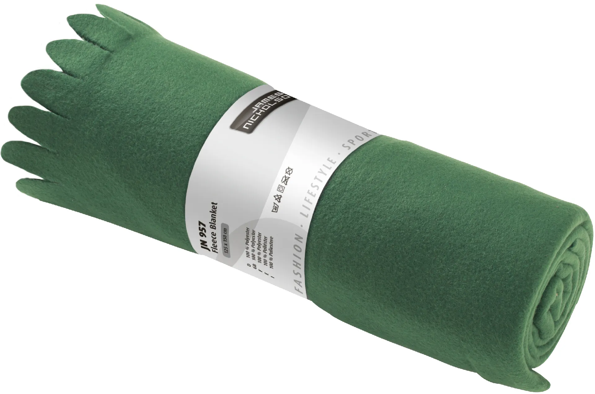 JN957 Fleece-Decke mit Fransen