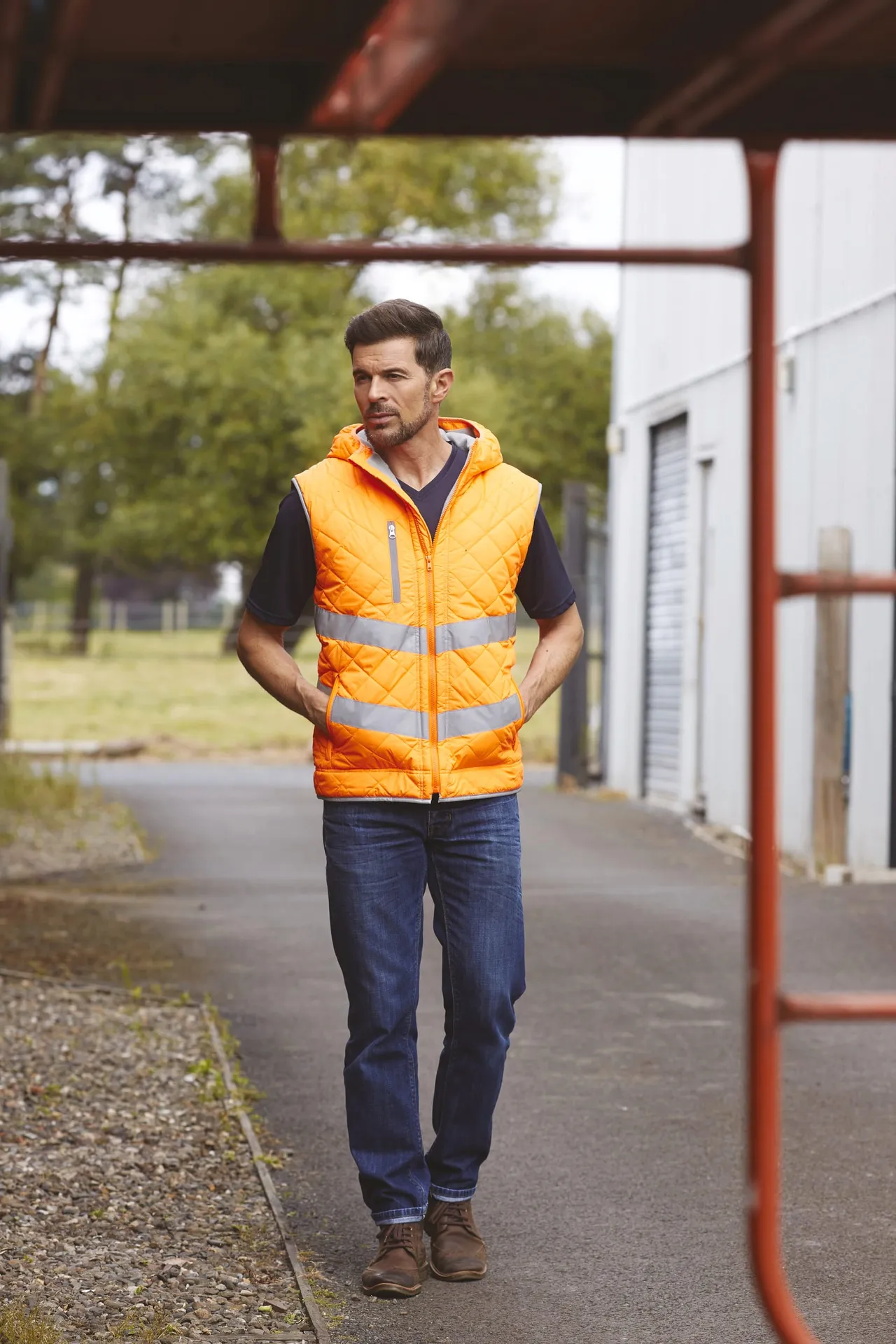 Kensington - Hi-Vis hoodied gilet