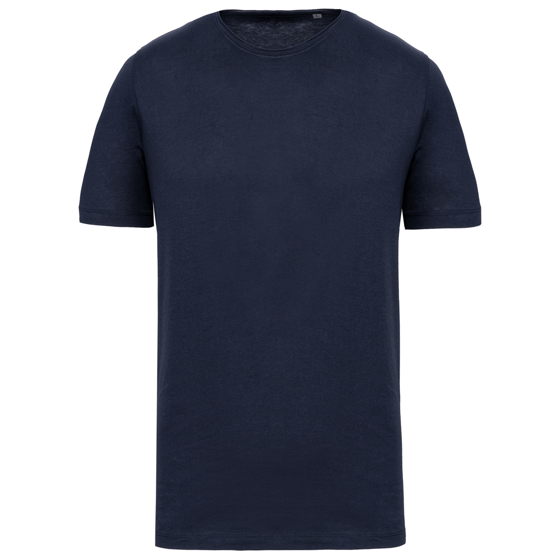 Bio-T-Shirt mit kurzen Ärmeln und ungesäumten Halsausschnitt