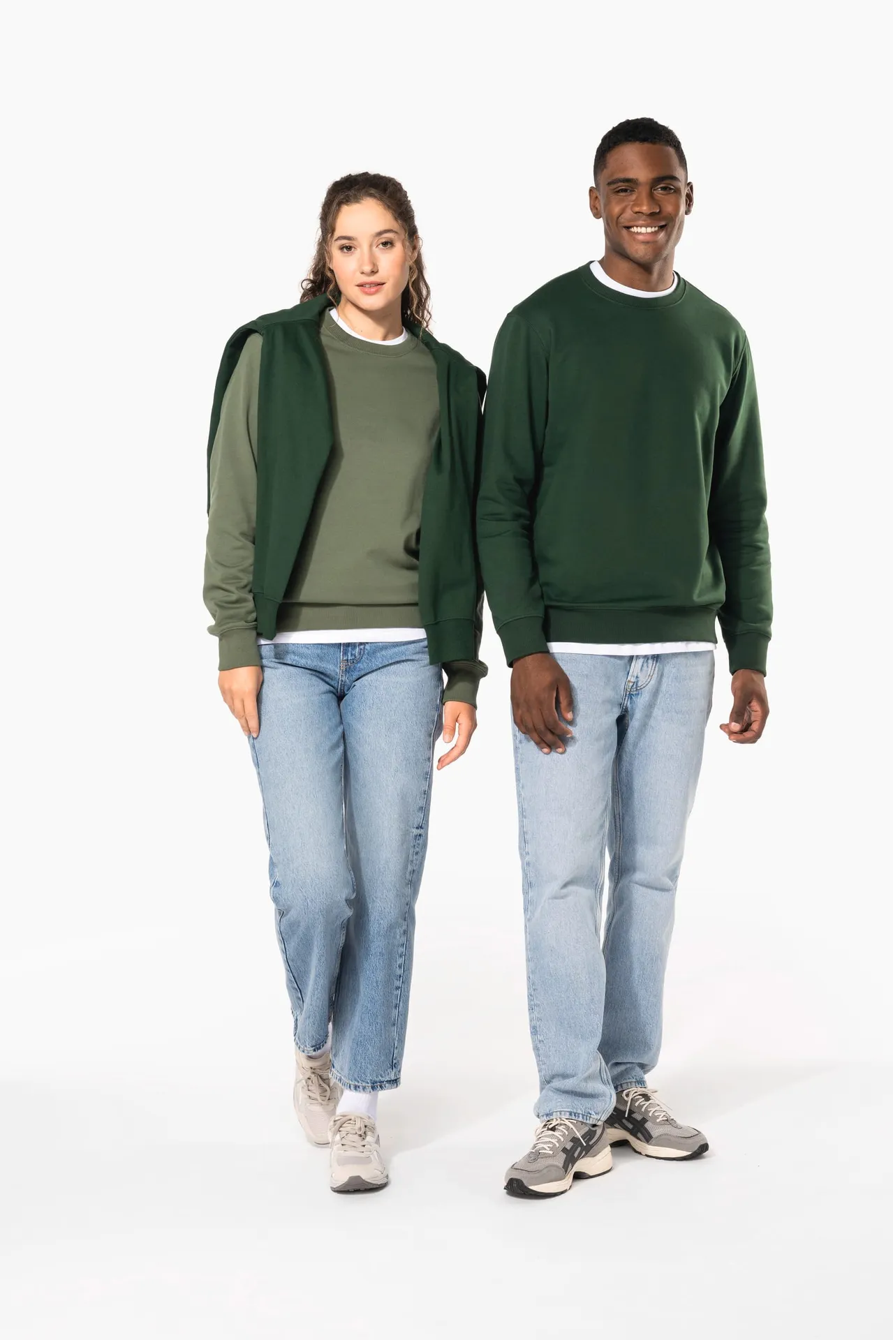 Recyceltes Unisex-Sweatshirt mit Rundhalsausschnitt