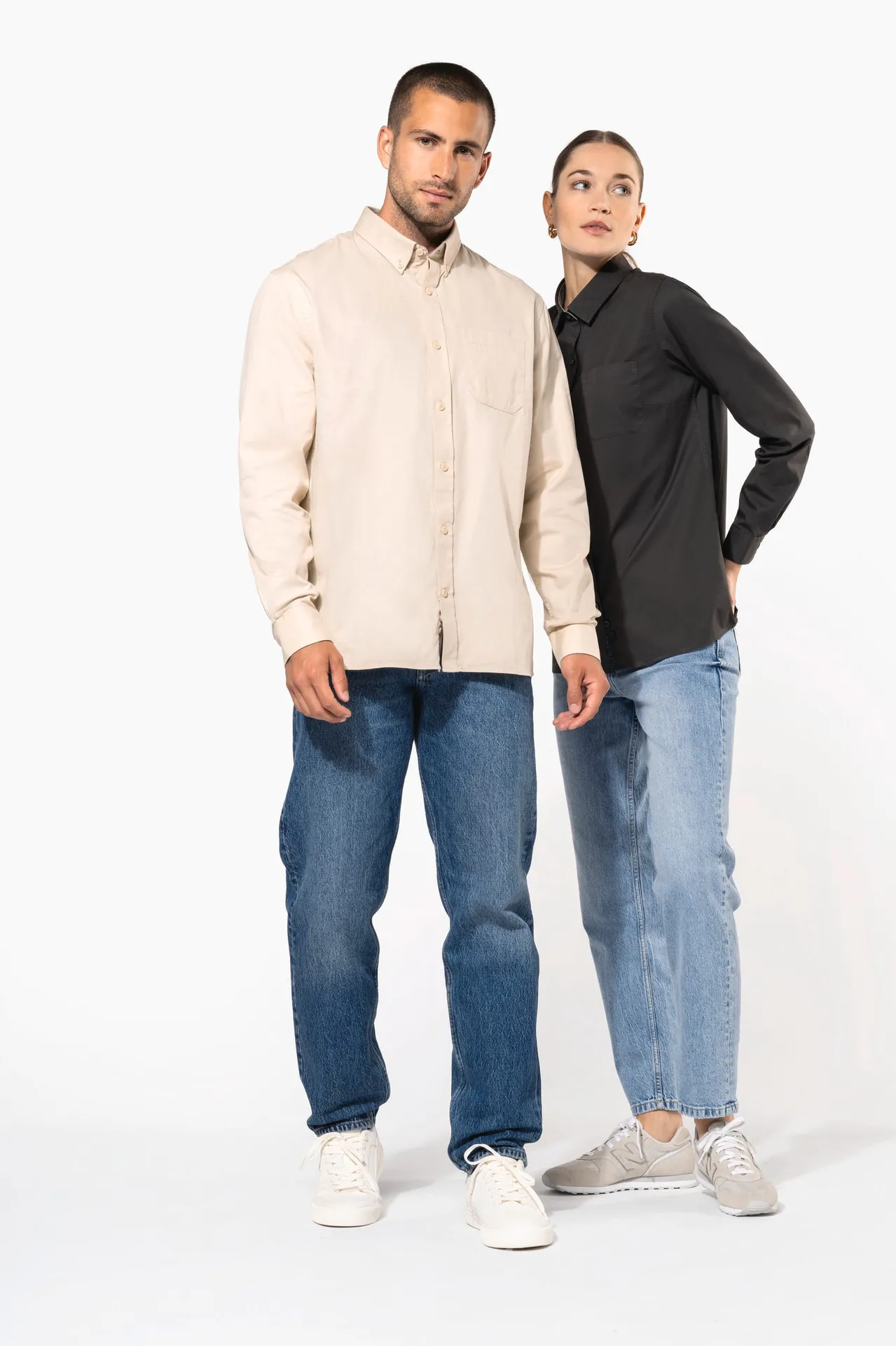 Langarm-Baumwollhemd Nevada für Herren