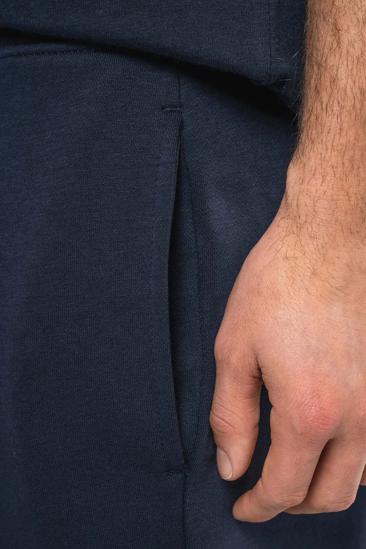 Umweltfreundliche Bermuda-Shorts für Herren aus ungebürstetem Molton