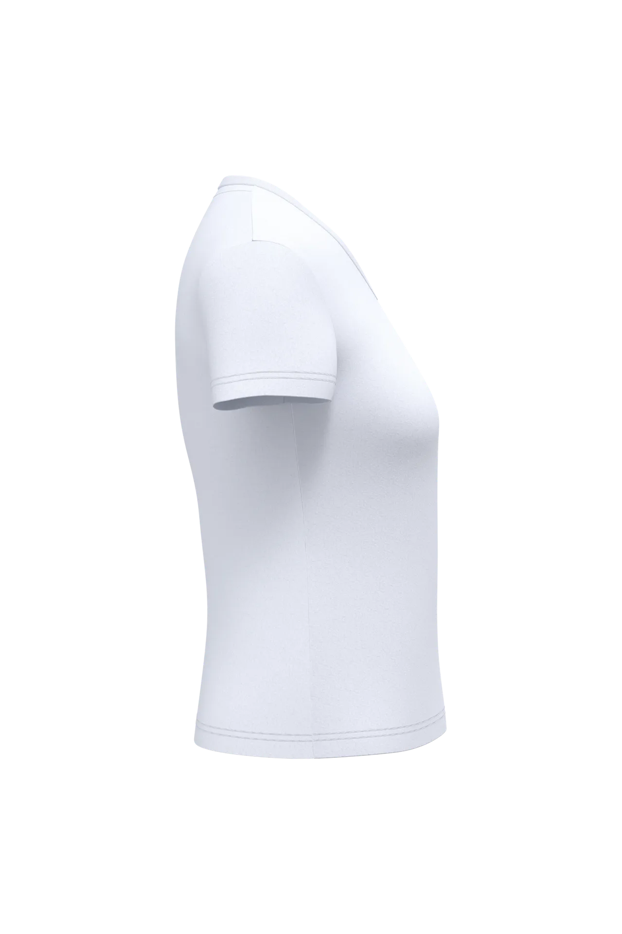 Antibakterielles, umweltfreundliches T-Shirt mit V-Ausschnitt für Damen