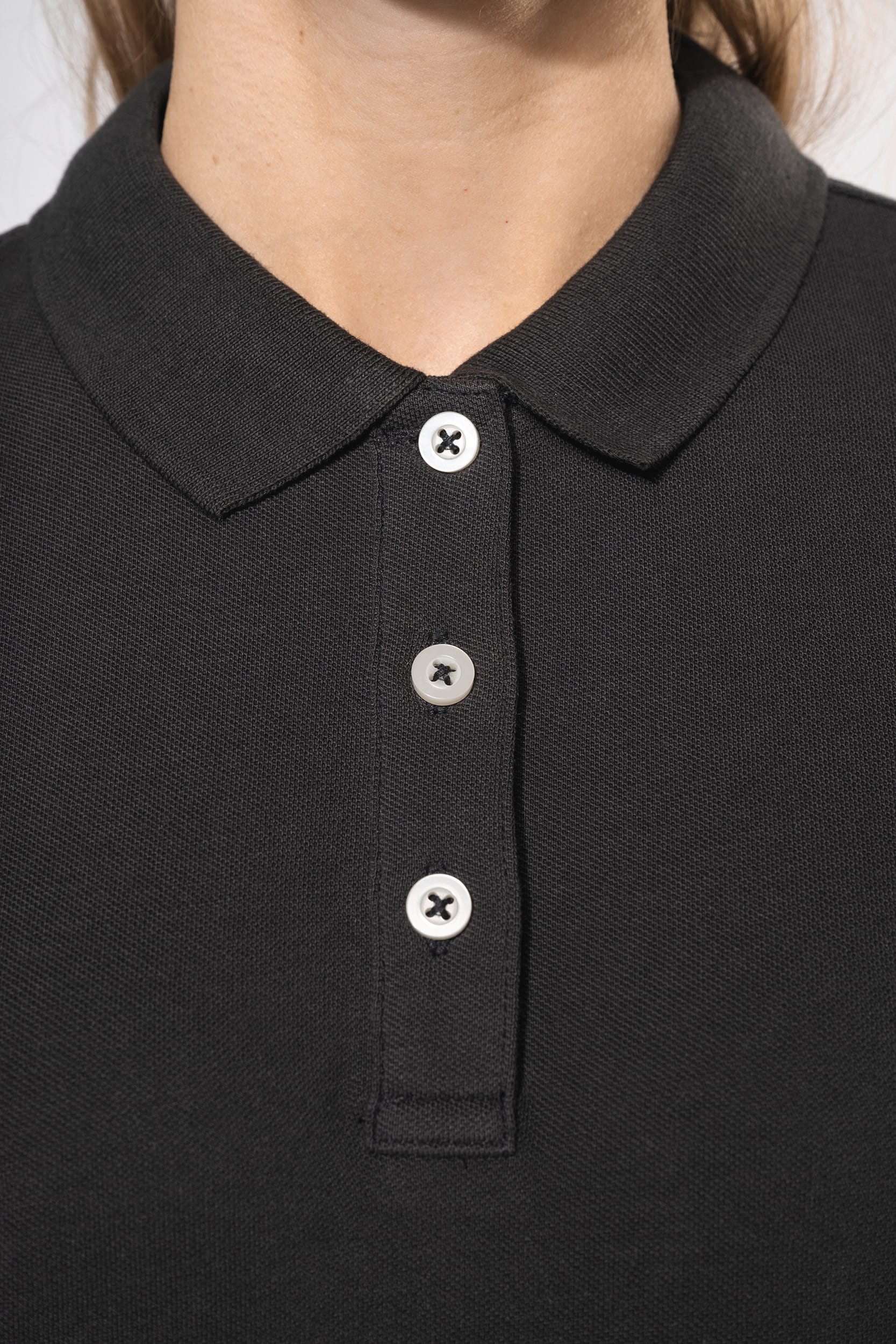 Kurzarm-Polohemd für Damen im Vintage-Stil