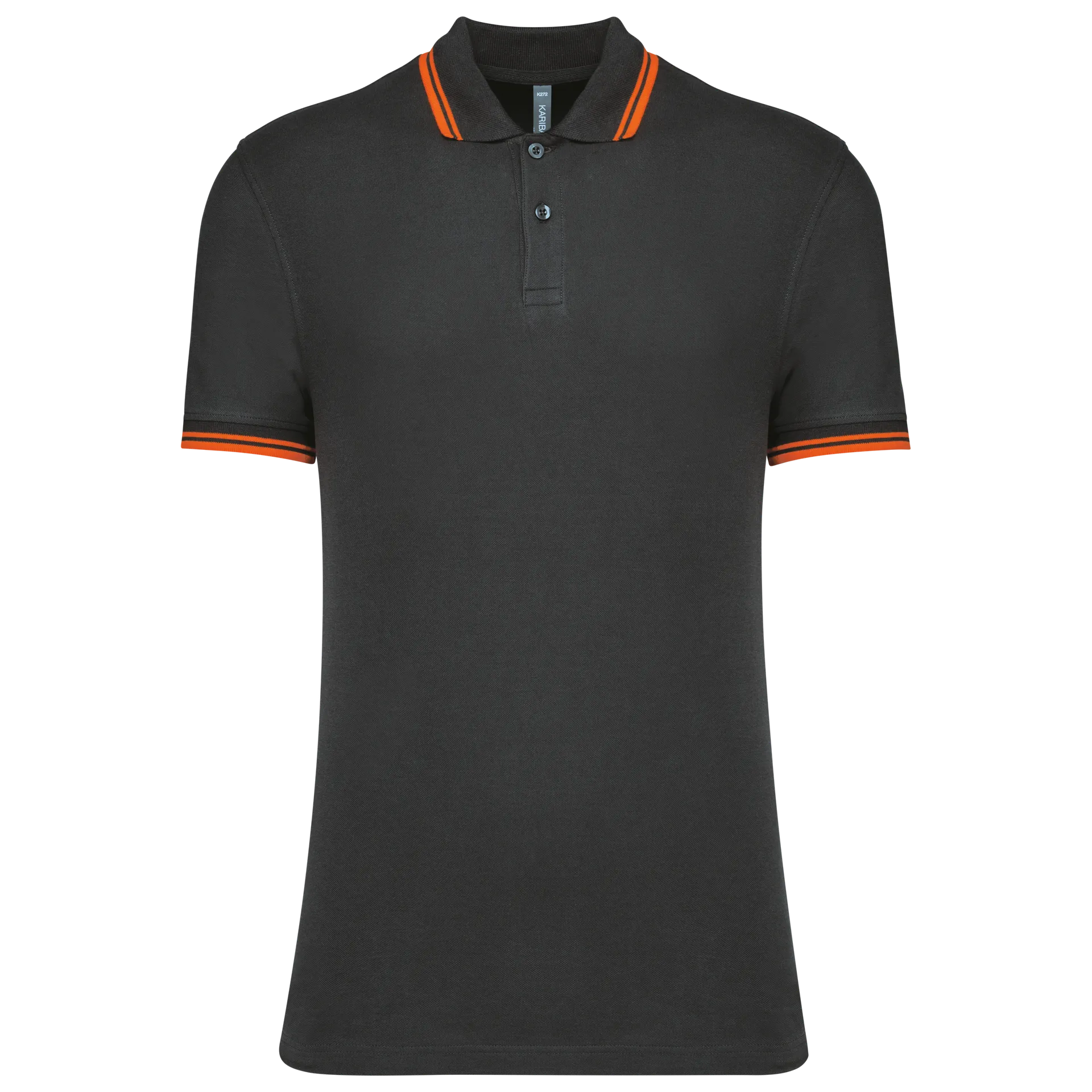 Herren Poloshirt mit kurzen Ärmeln und kontrastfarbenen Paspeln