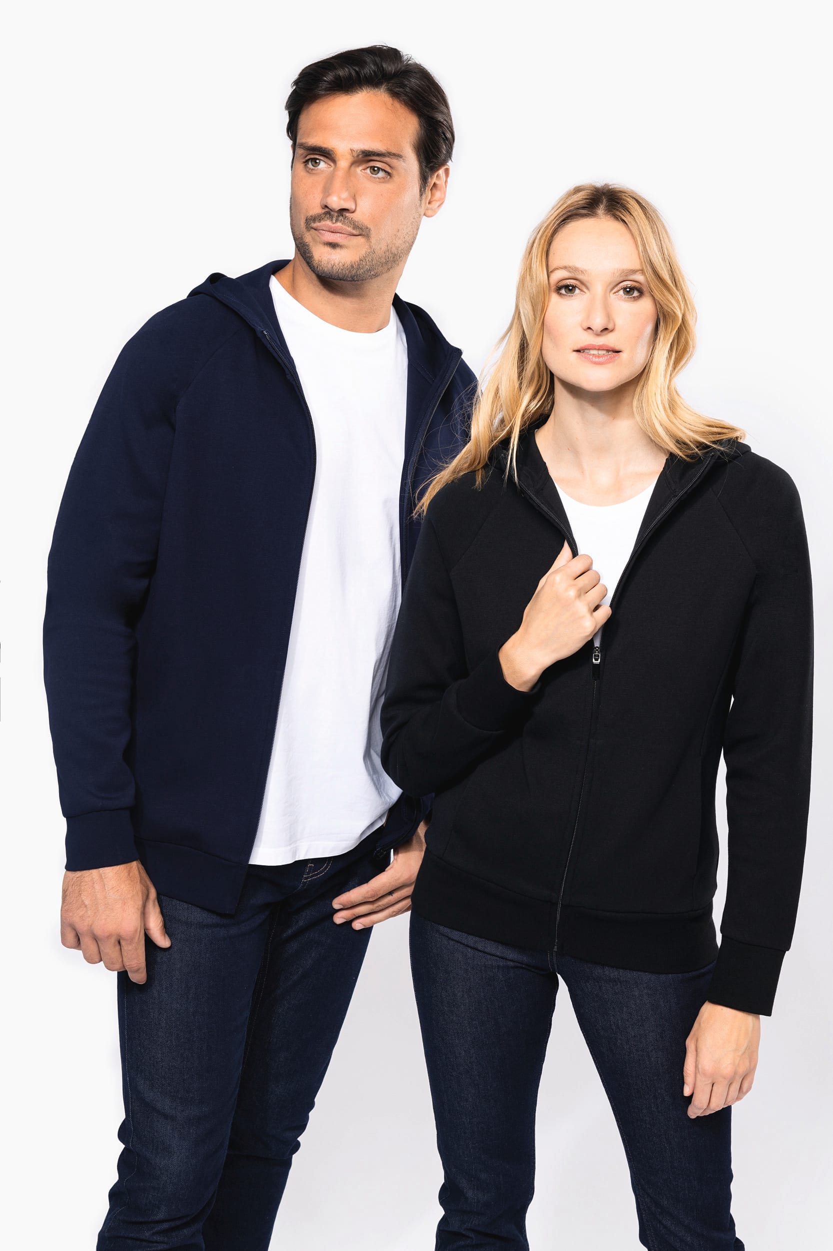 Herren-Reißverschlussjacke mit Kapuze
