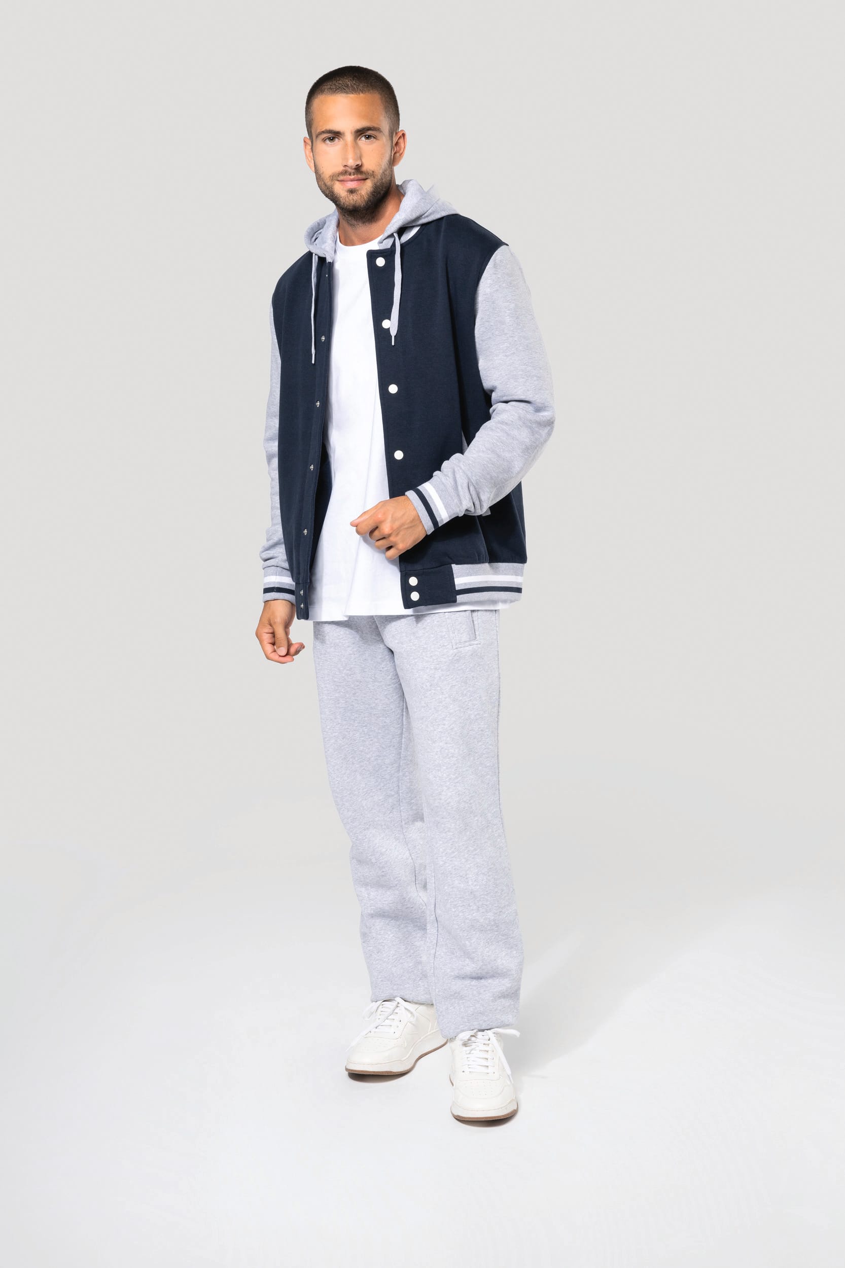 Unisex College Jacke mit Kapuze