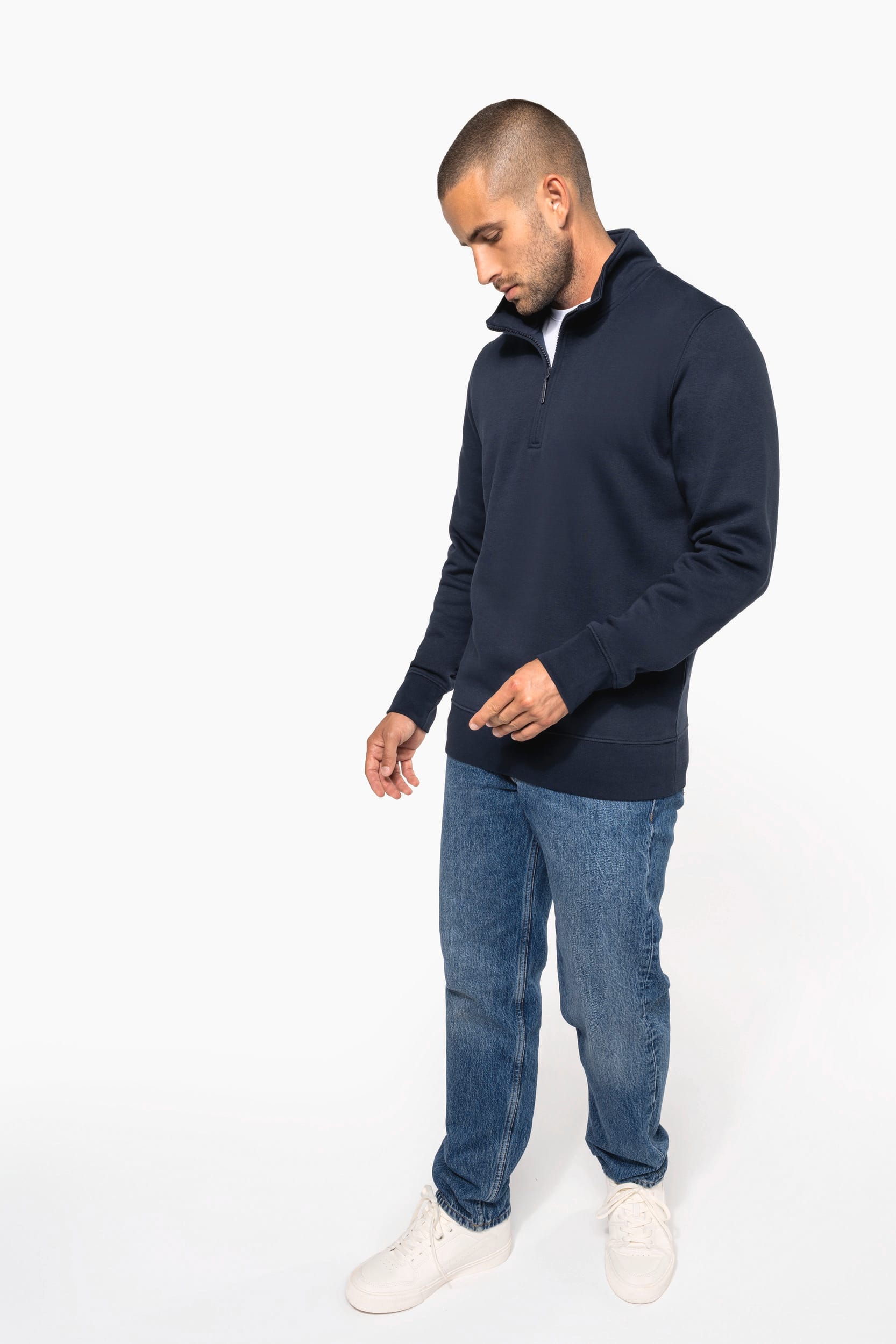 Sweatshirt mit Reißverschlusskragen