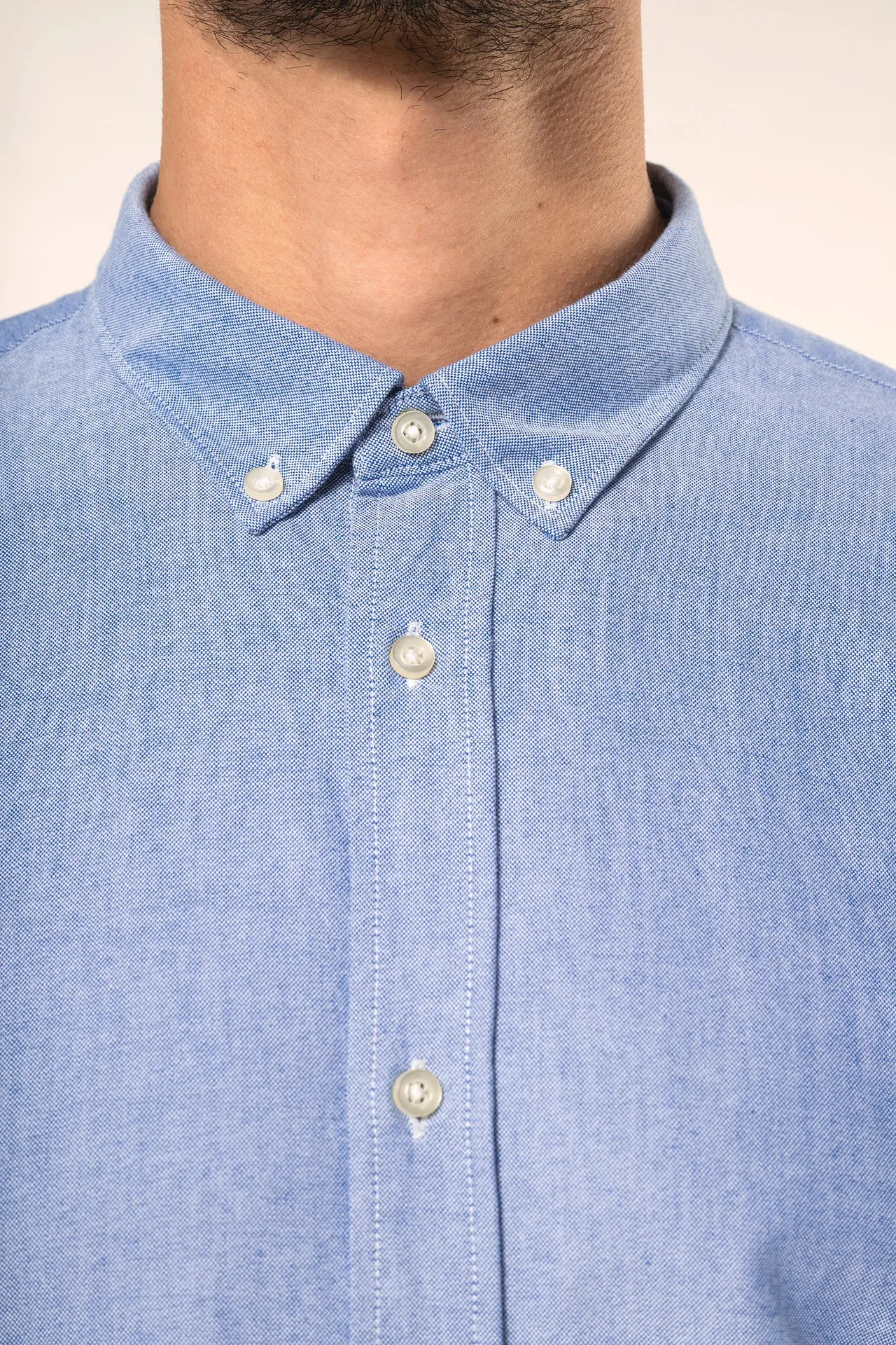 Oxford-Herrenhemd mit langen Ärmeln