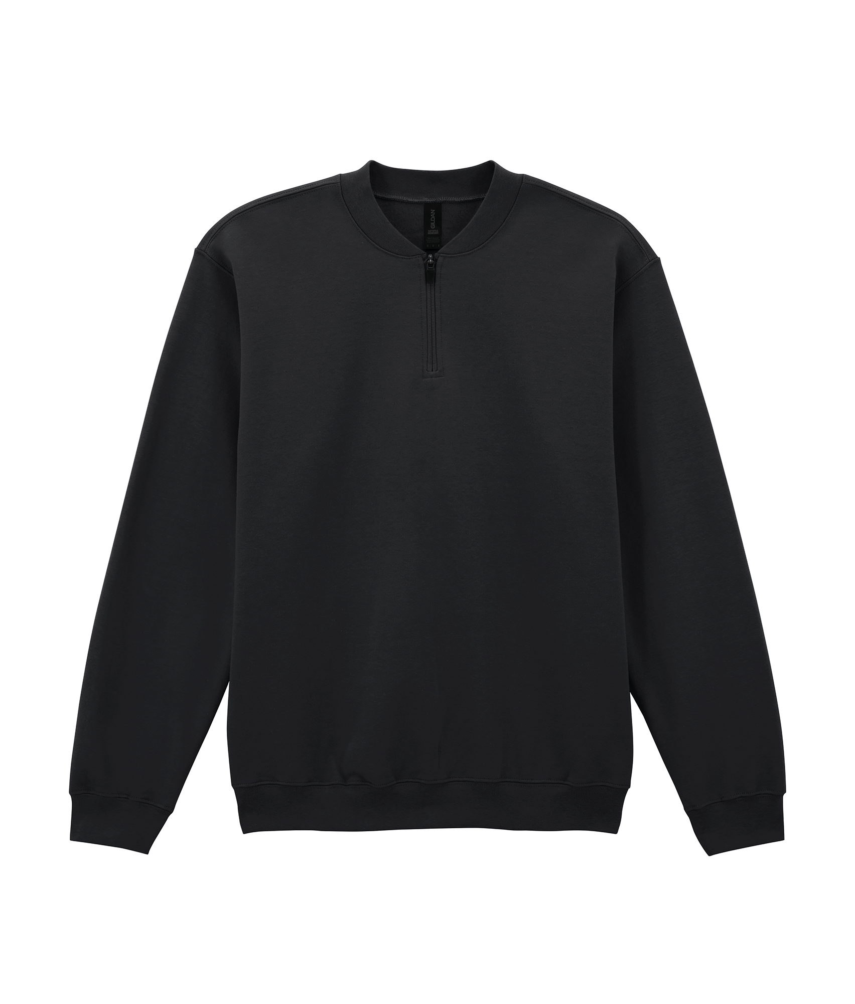 Sweatshirt aus Molton 1/4 Reißverschluss