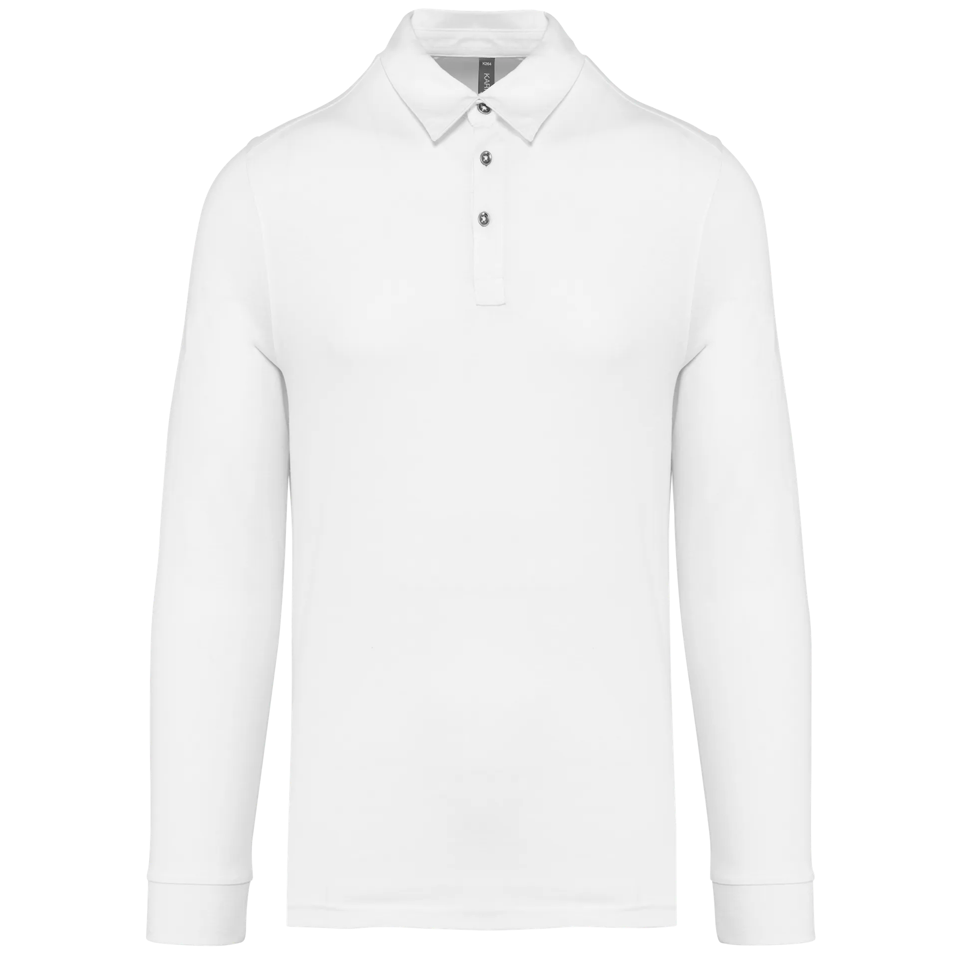 Langarm-Polohemd für Herren aus Jersey