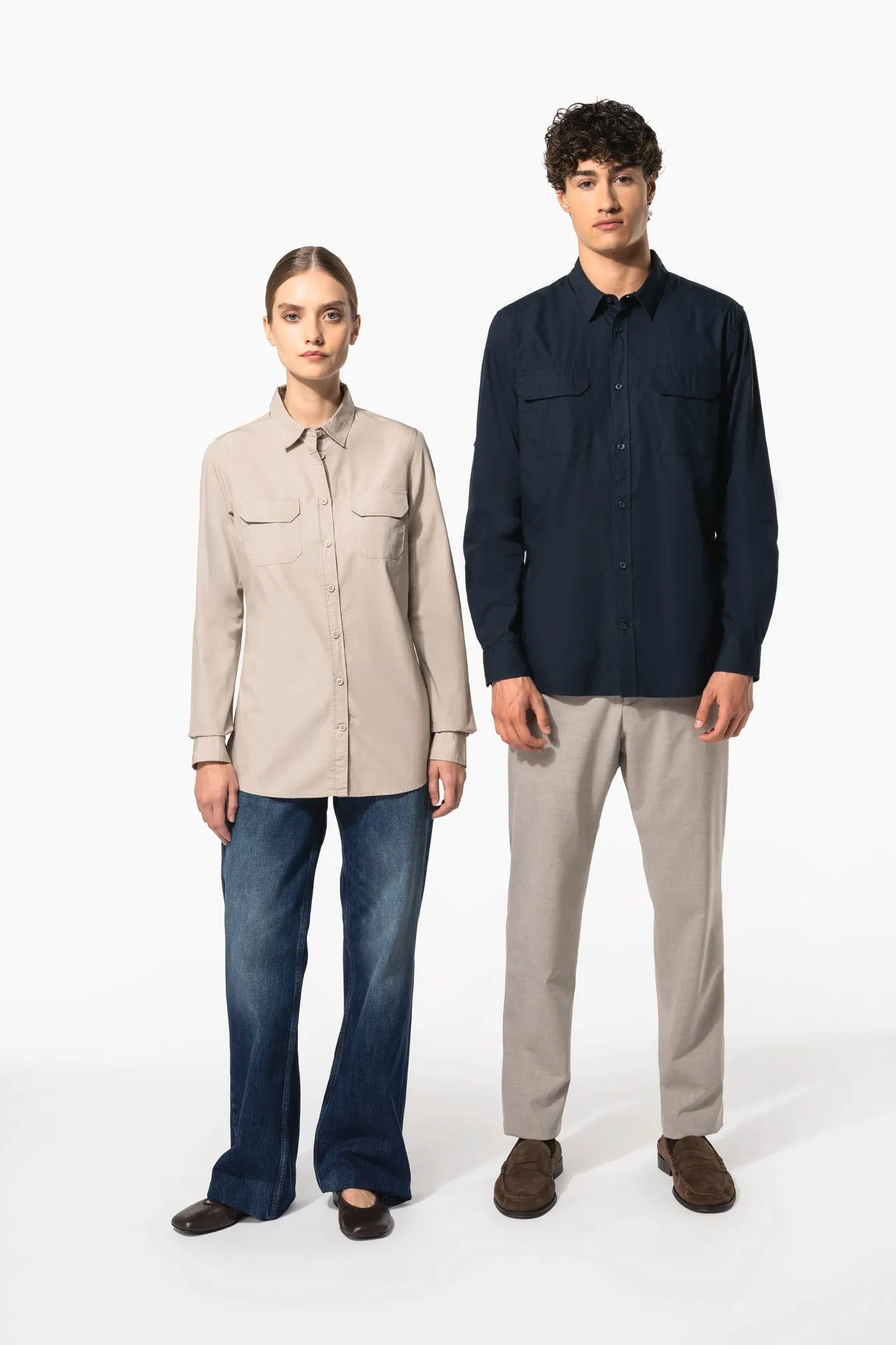 Langarm-Safarihemd für Damen