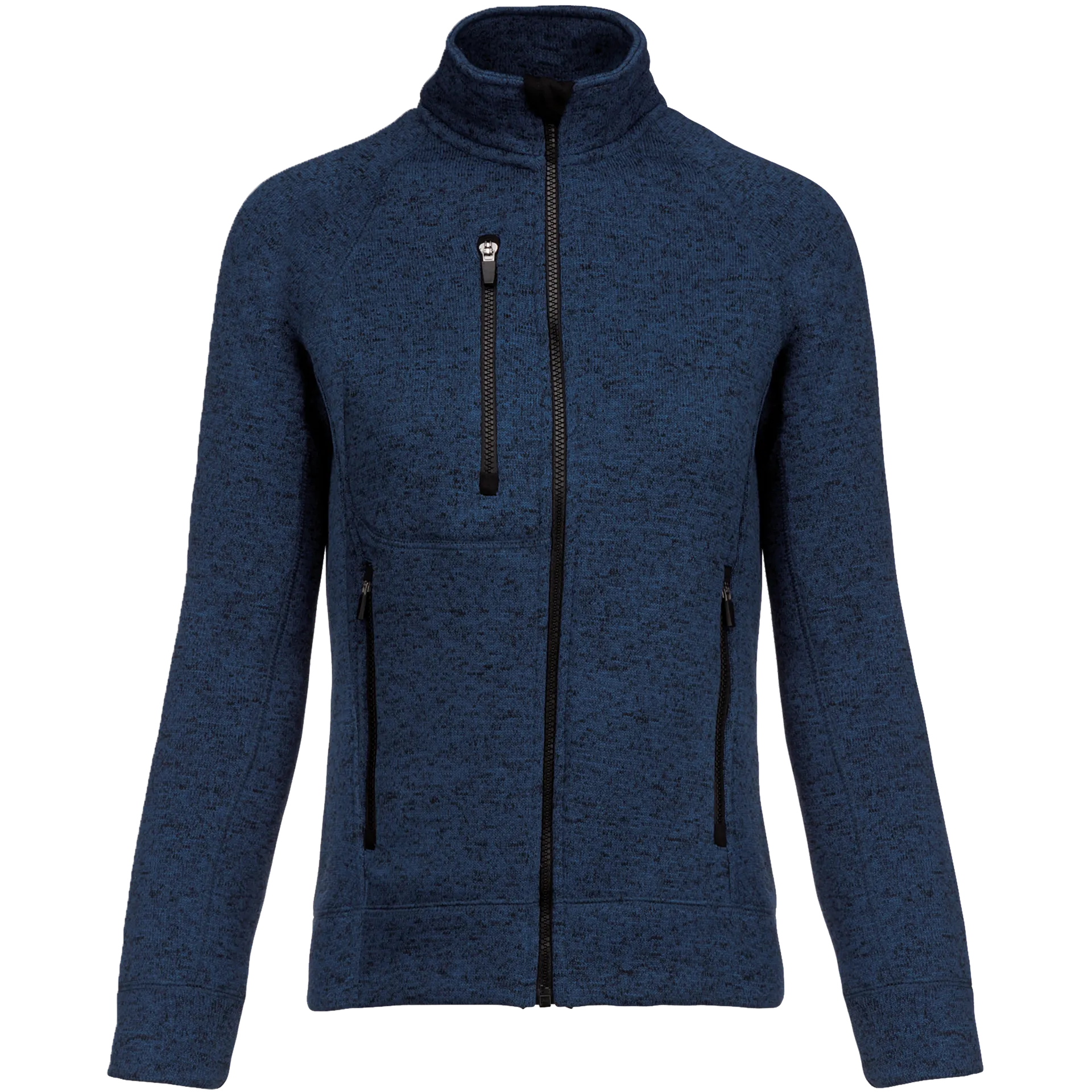 Damen-Weste mit Reißverschluss, aus Chiné