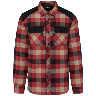 Red / Dark Beige Checked / Black