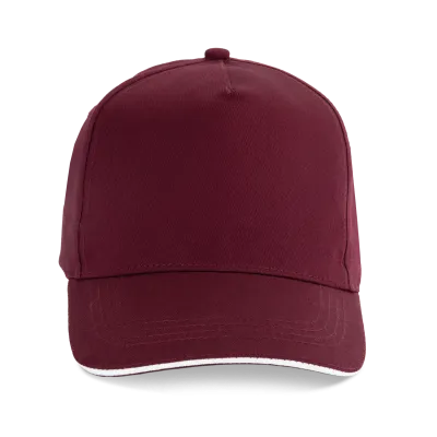 Burgundy / White