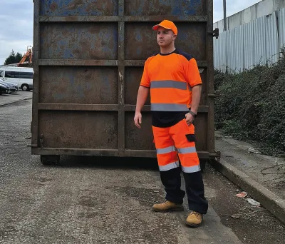 Hi Vis Orange / Navy