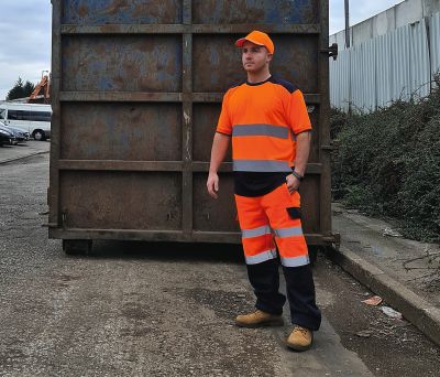 Hi Vis Orange / Navy