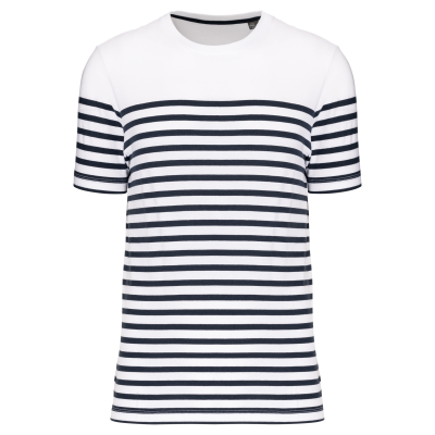 White / Navy Stripes