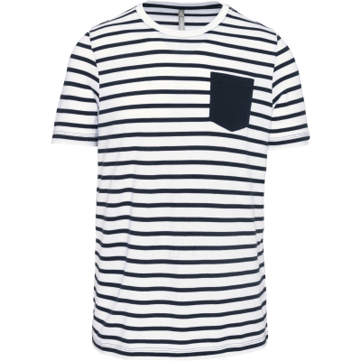 White / Navy Stripes